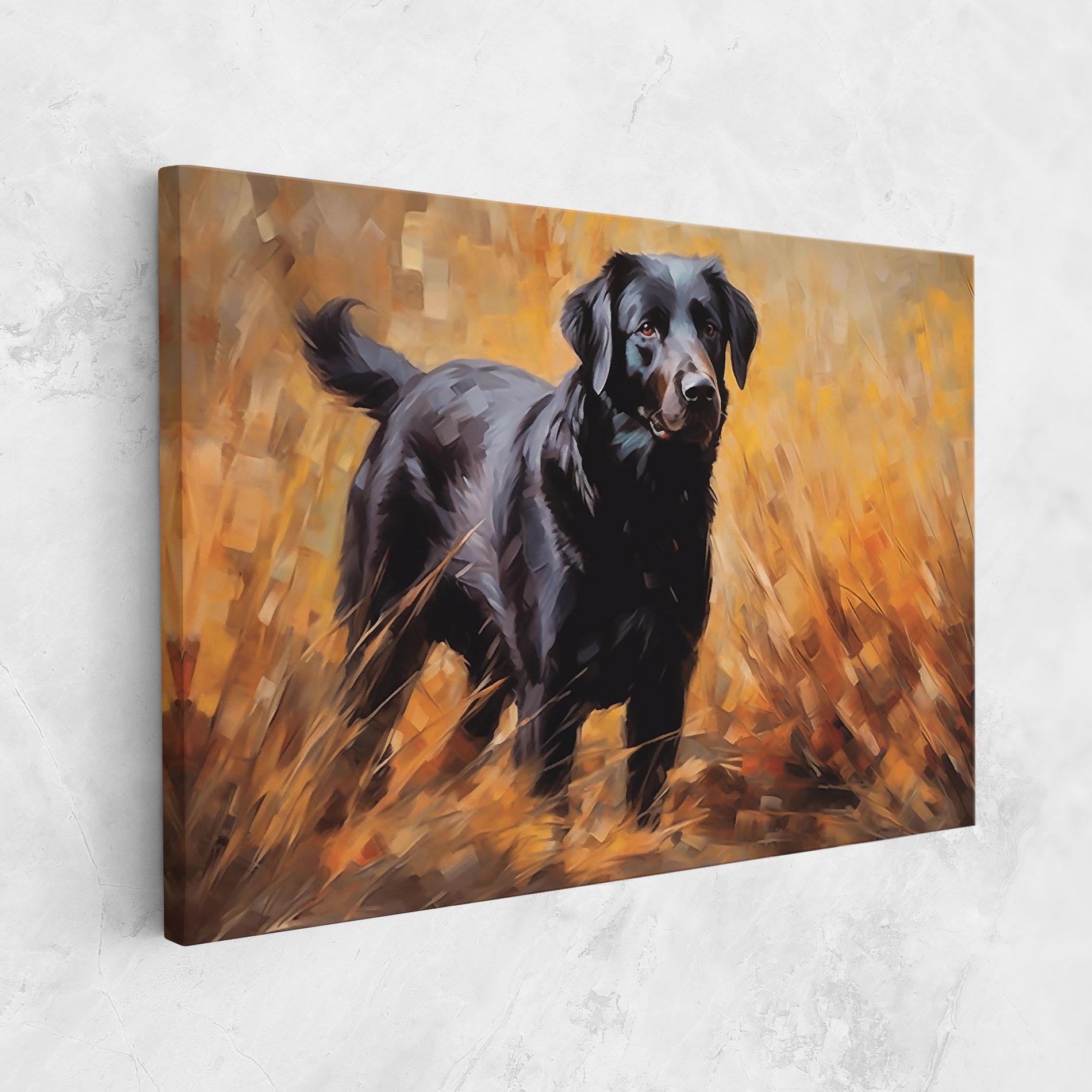 Vászonkép Black Pretty Dog mockup 1