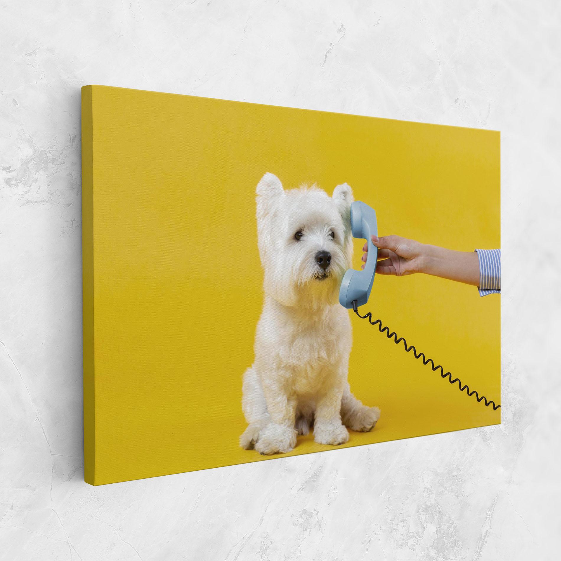 Vászonkép Cute Little Dog mockup 1