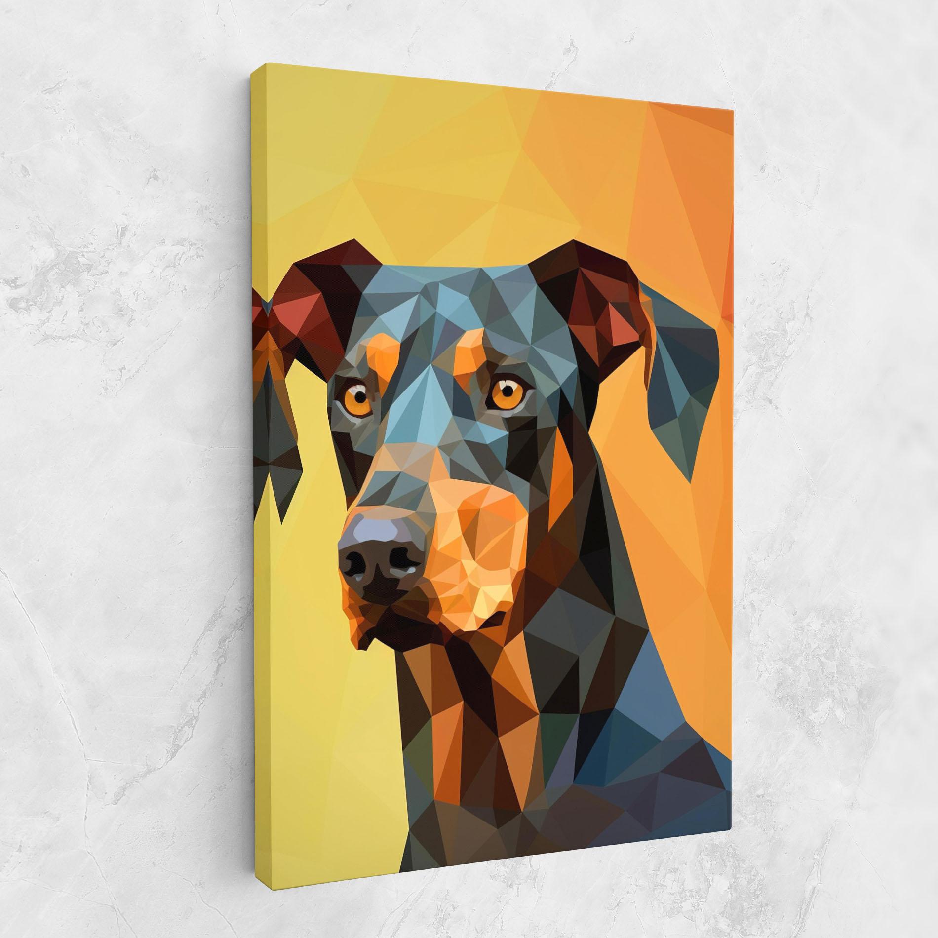 Vászonkép Digital Art Dog mockup 1