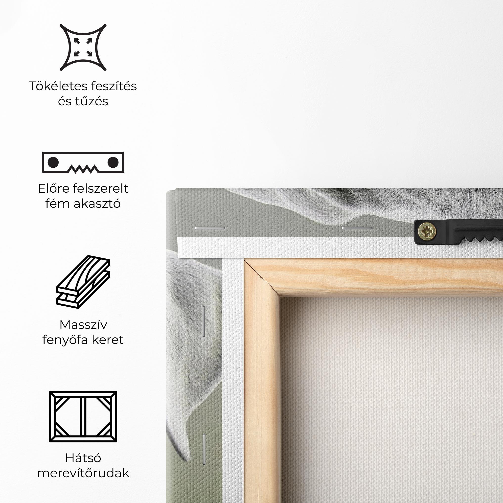 Vászonkép Blue Eyes Dog mockup 5