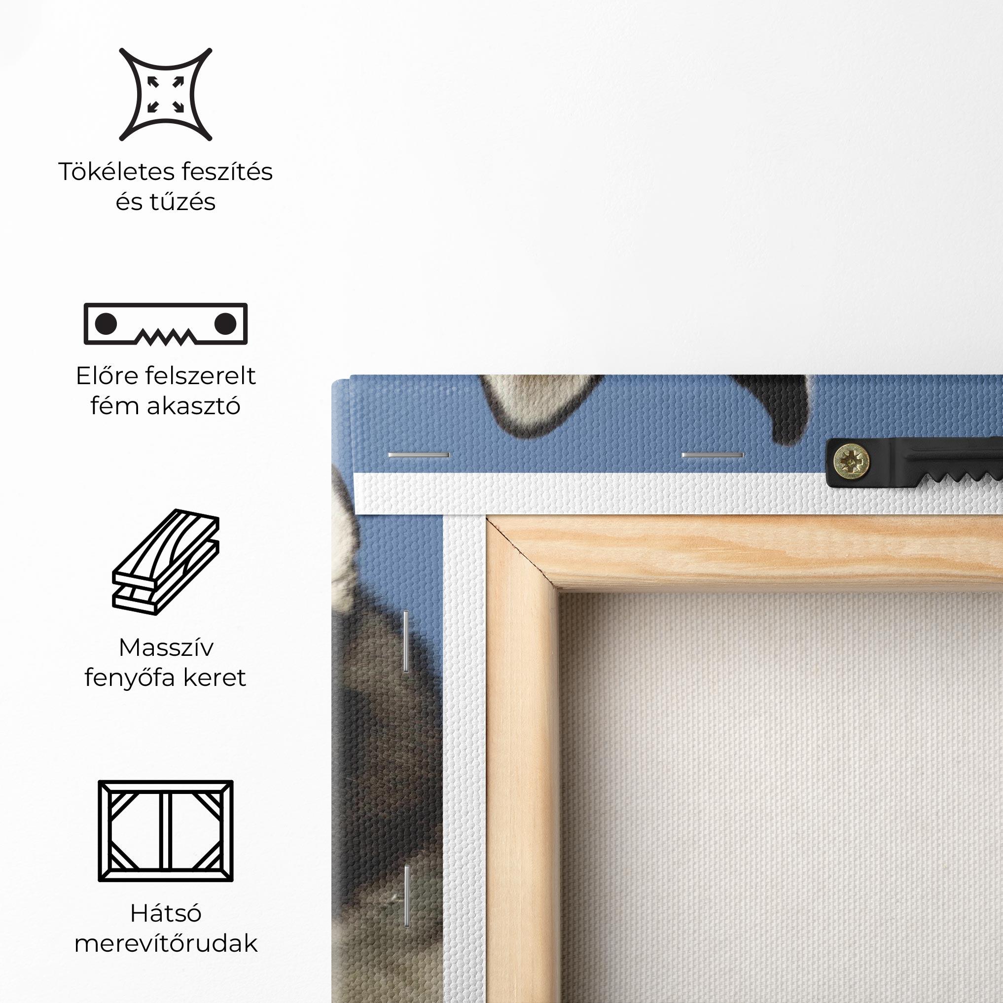 Vászonkép Blue Glasses Dog mockup 5