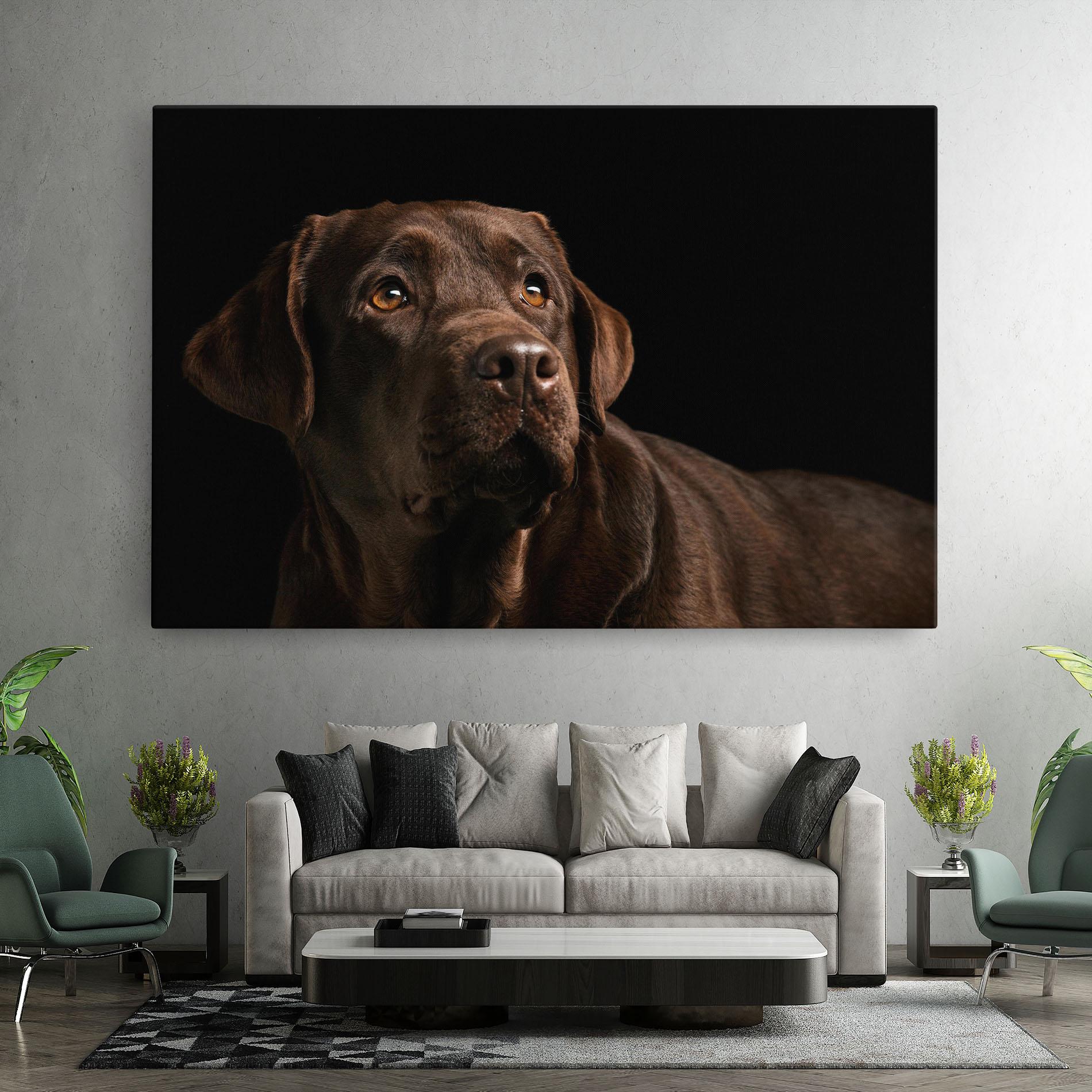 Vászonkép Brown Labrador mockup 7