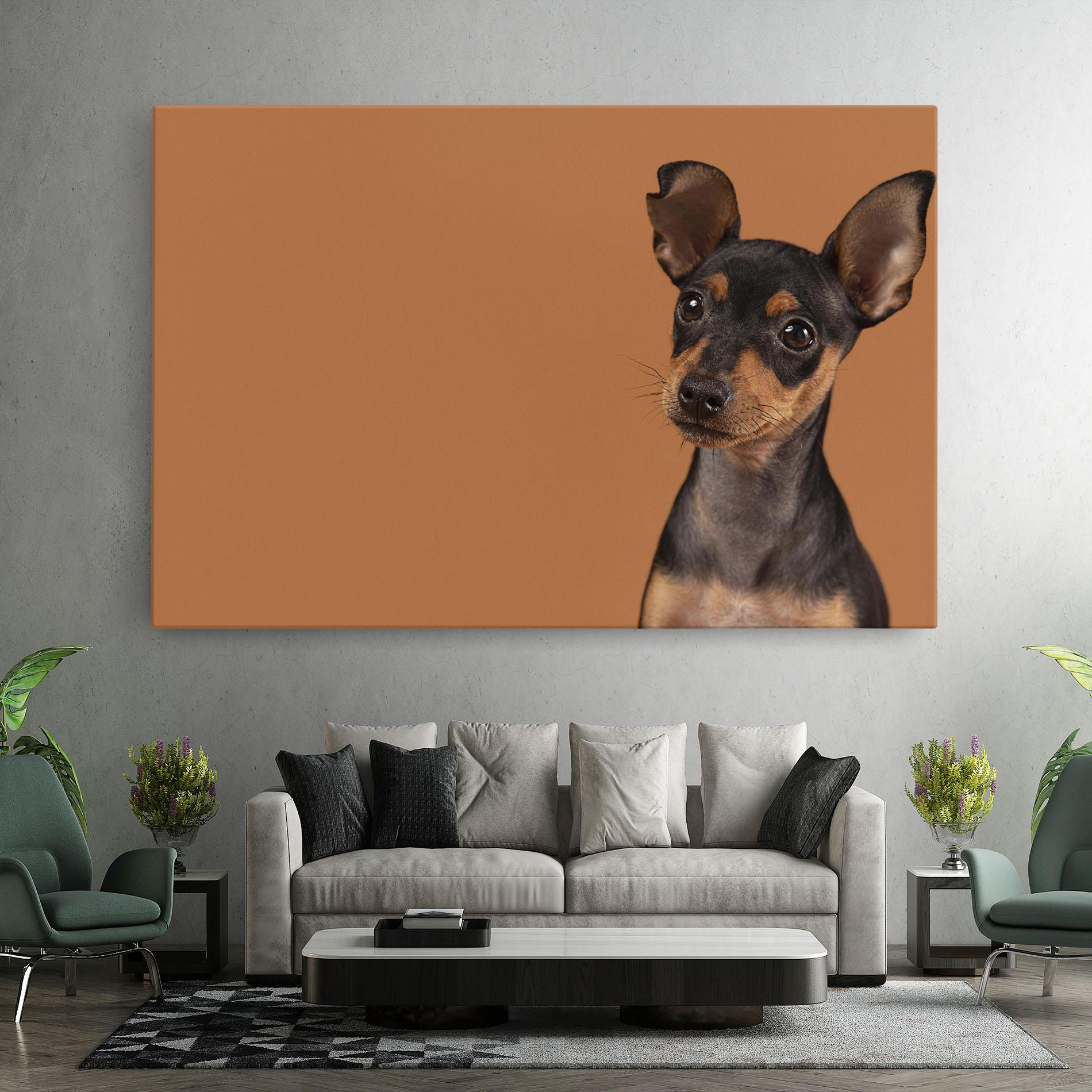 Vászonkép Cute Dog Portrait mockup 7
