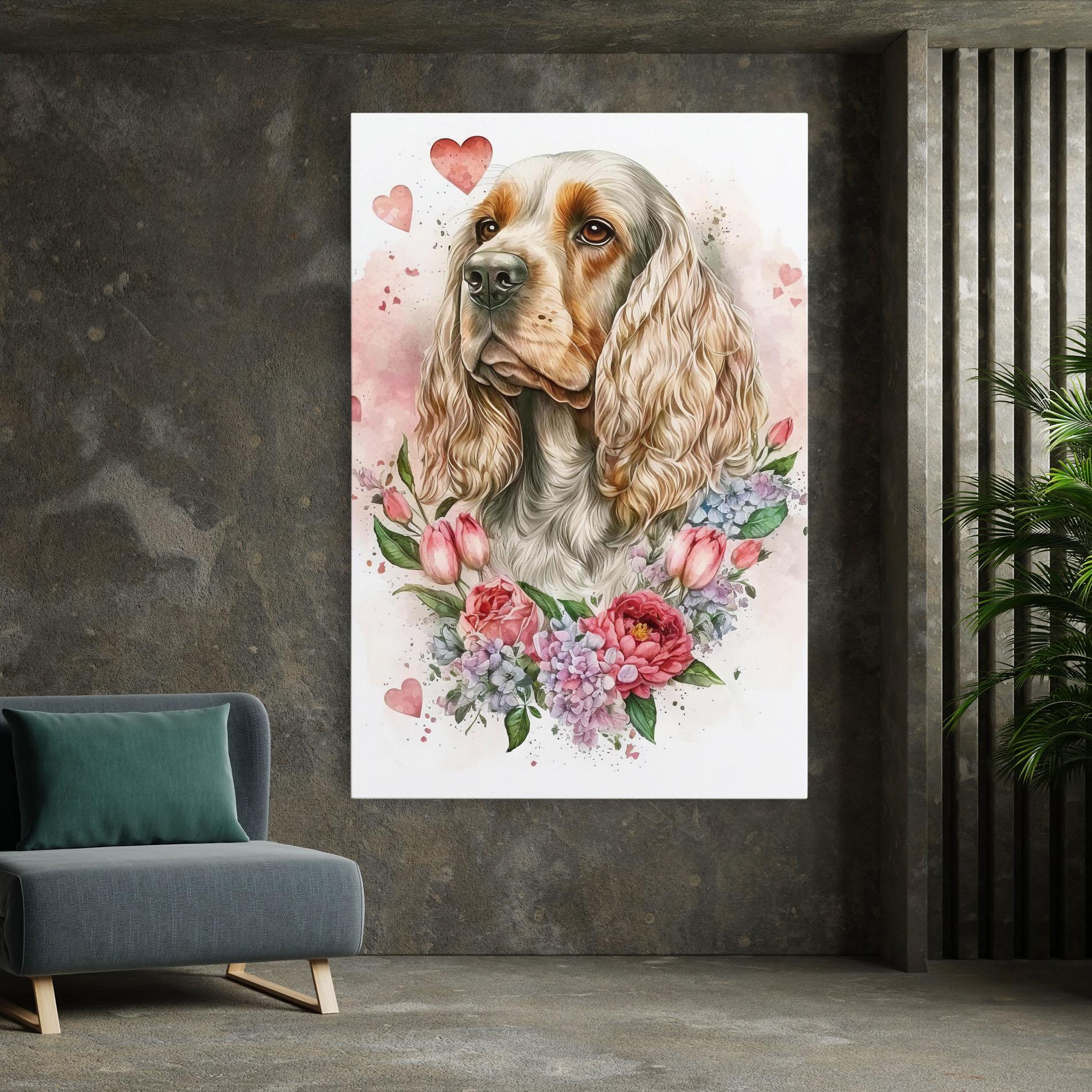 Vászonkép Cute Little Cocker mockup 7