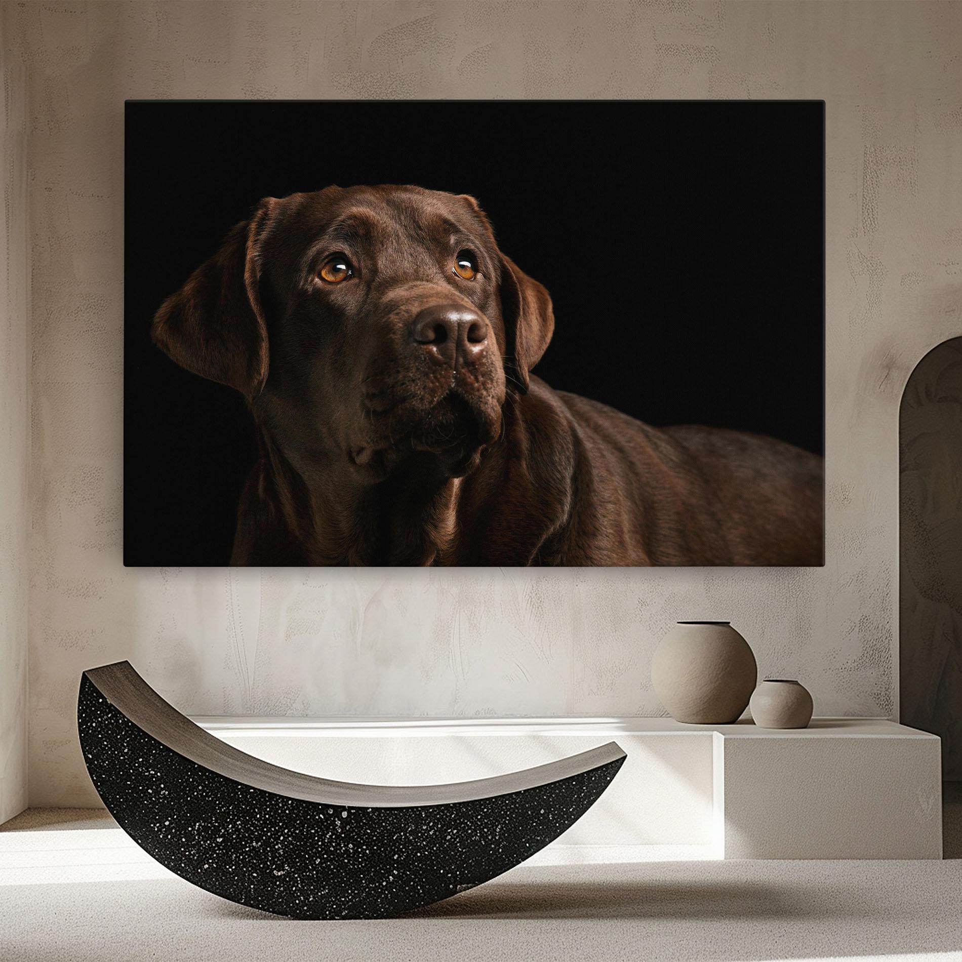 Vászonkép Brown Labrador mockup 8