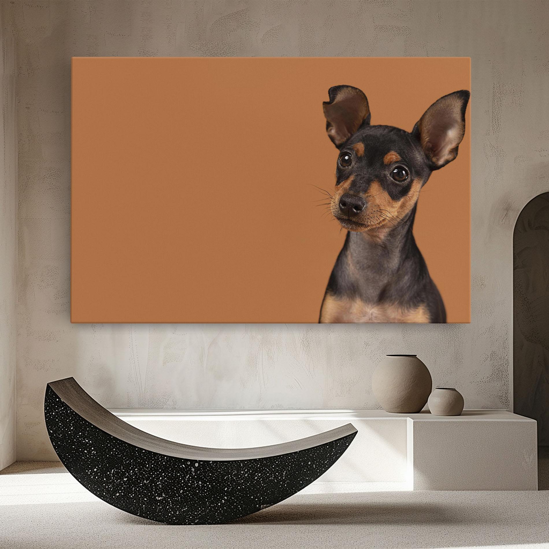Vászonkép Cute Dog Portrait mockup 8