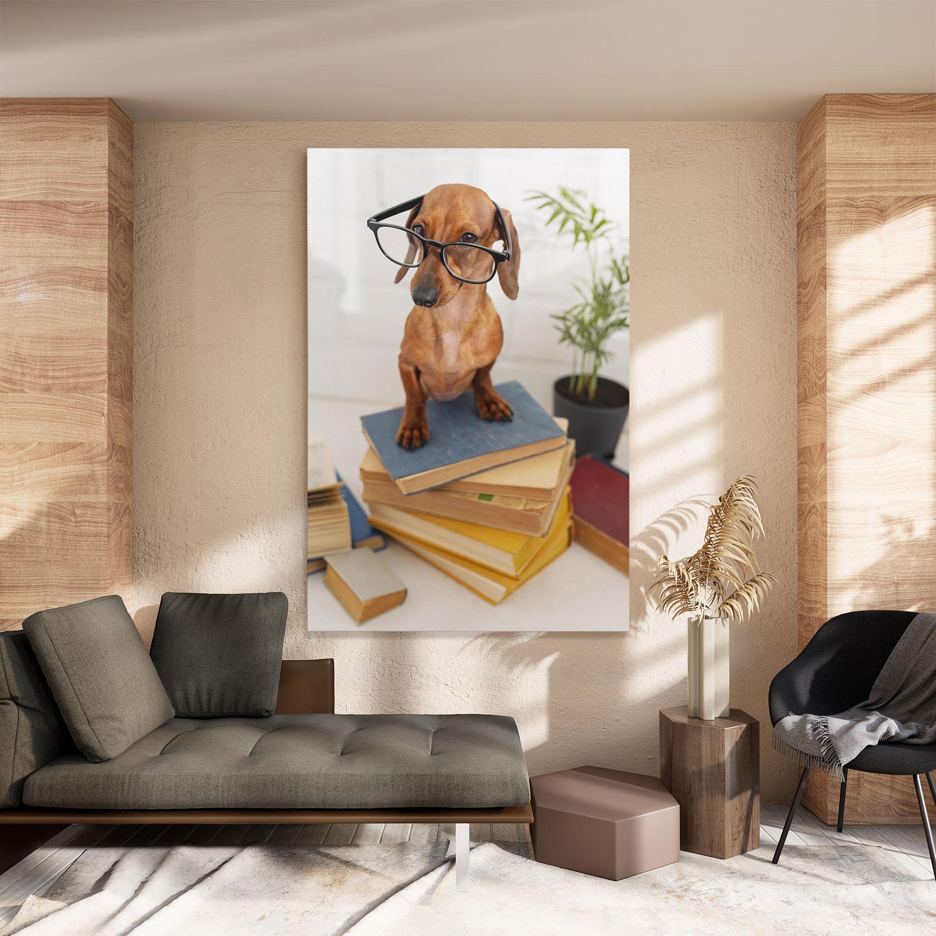 Vászonkép Books Cute Dog mockup 8