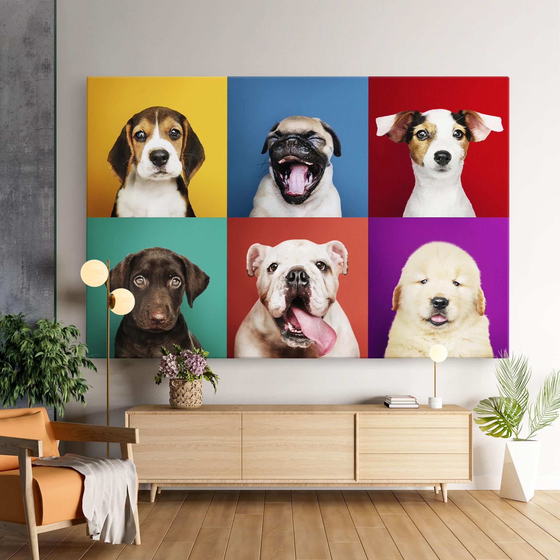 Vászonkép Adorable Puppies Mix mockup 9