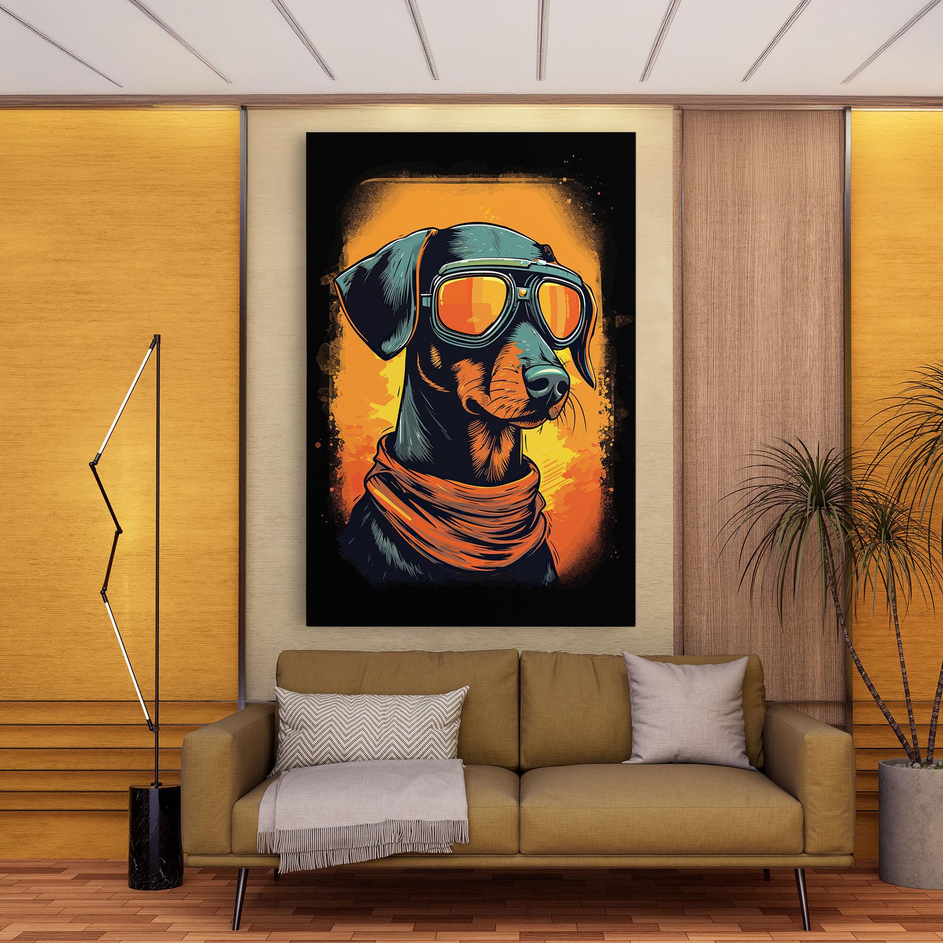 Vászonkép Cool Dog mockup 9