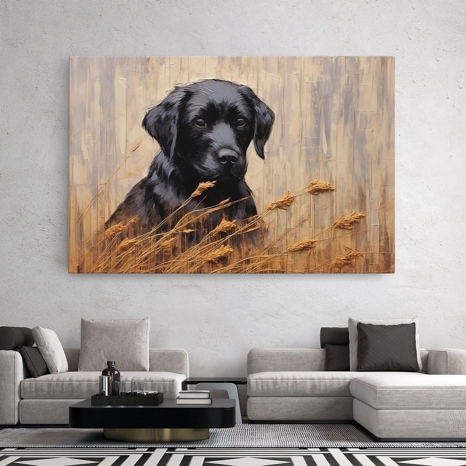 Vászonkép Black Dog Art mockup 2