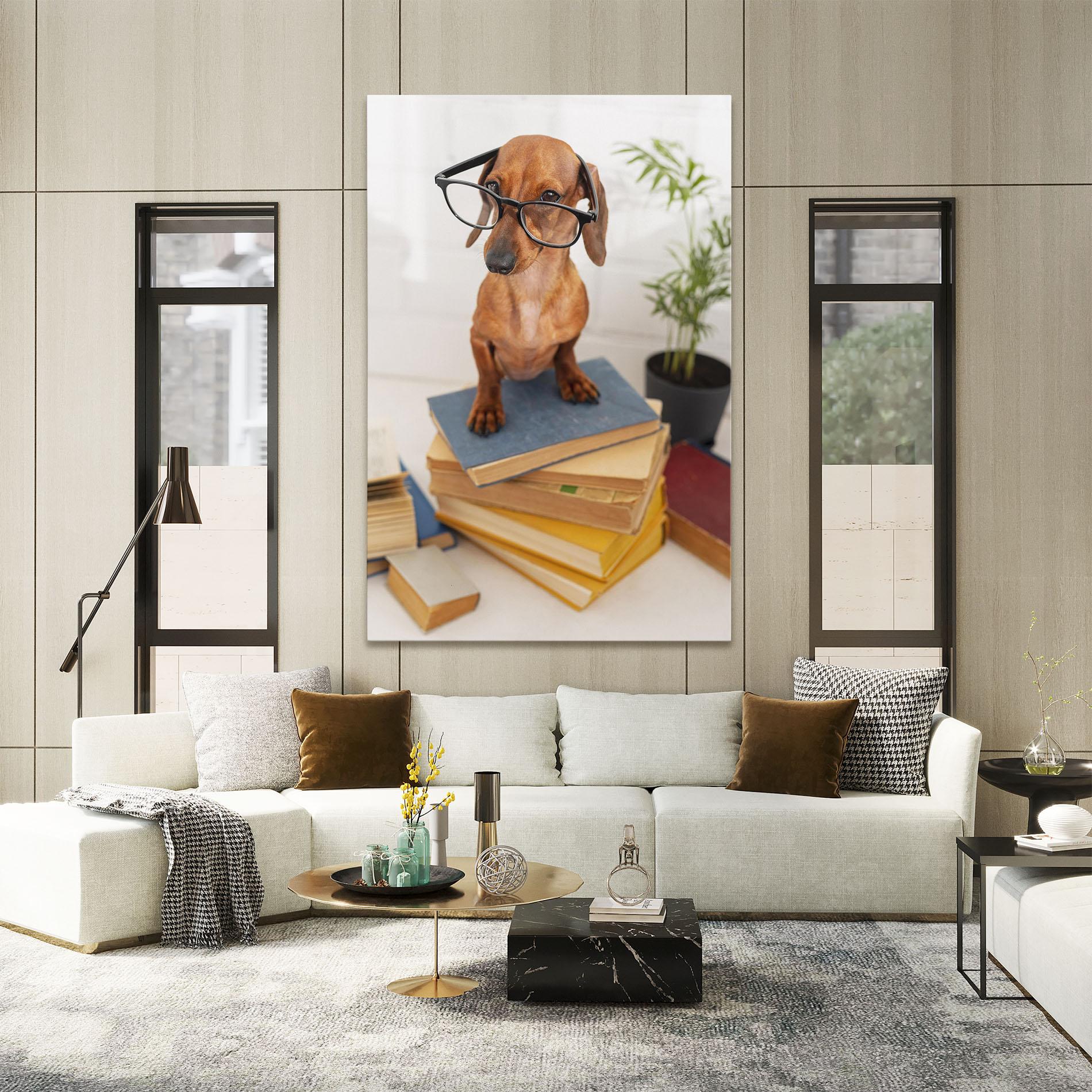 Vászonkép Books Cute Dog mockup 2