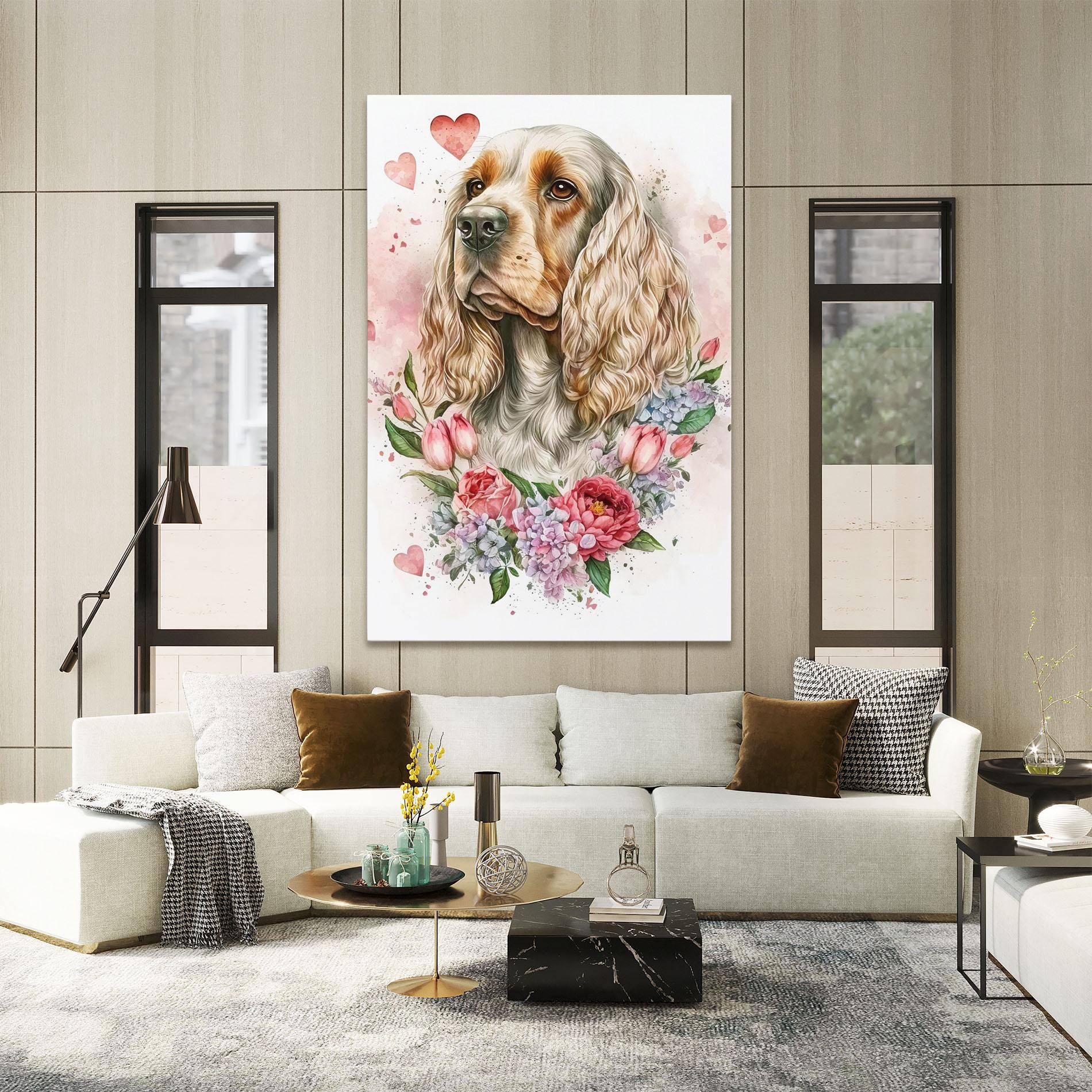 Vászonkép Cute Little Cocker mockup 2