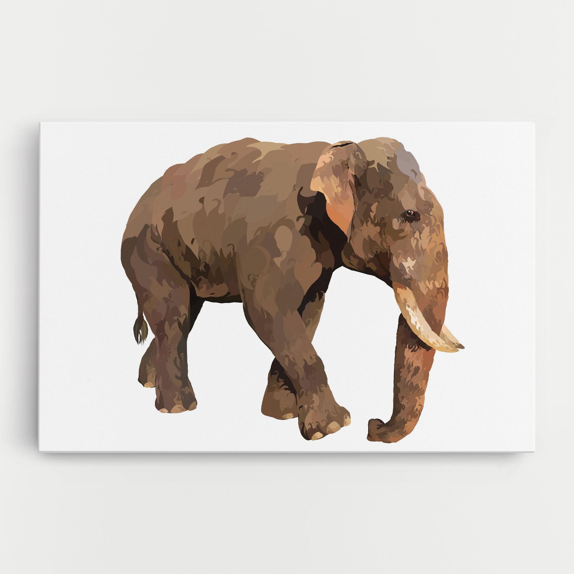 Vászonkép Brown Elephant mockup 0