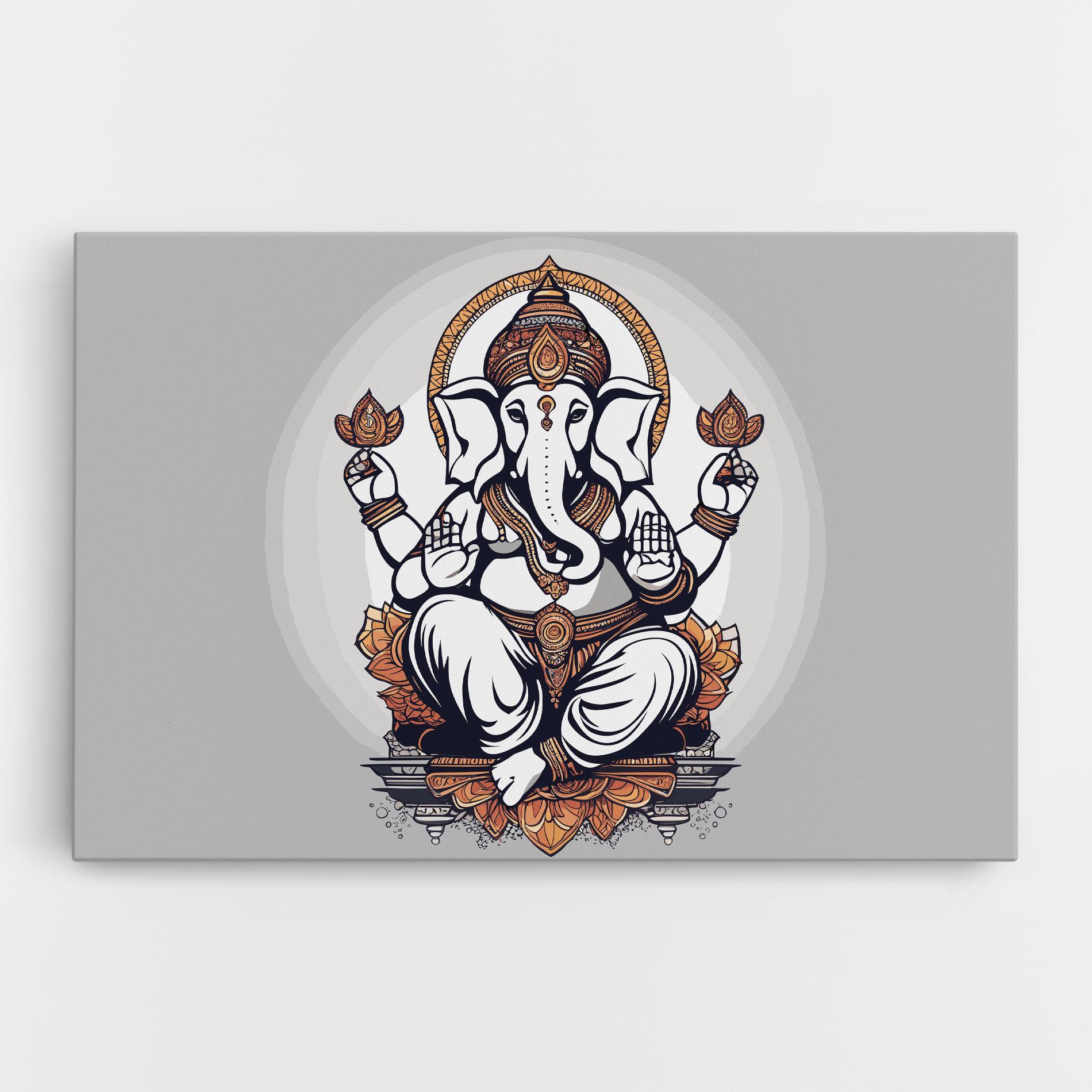 Vászonkép Chaturthi Greys mockup 0