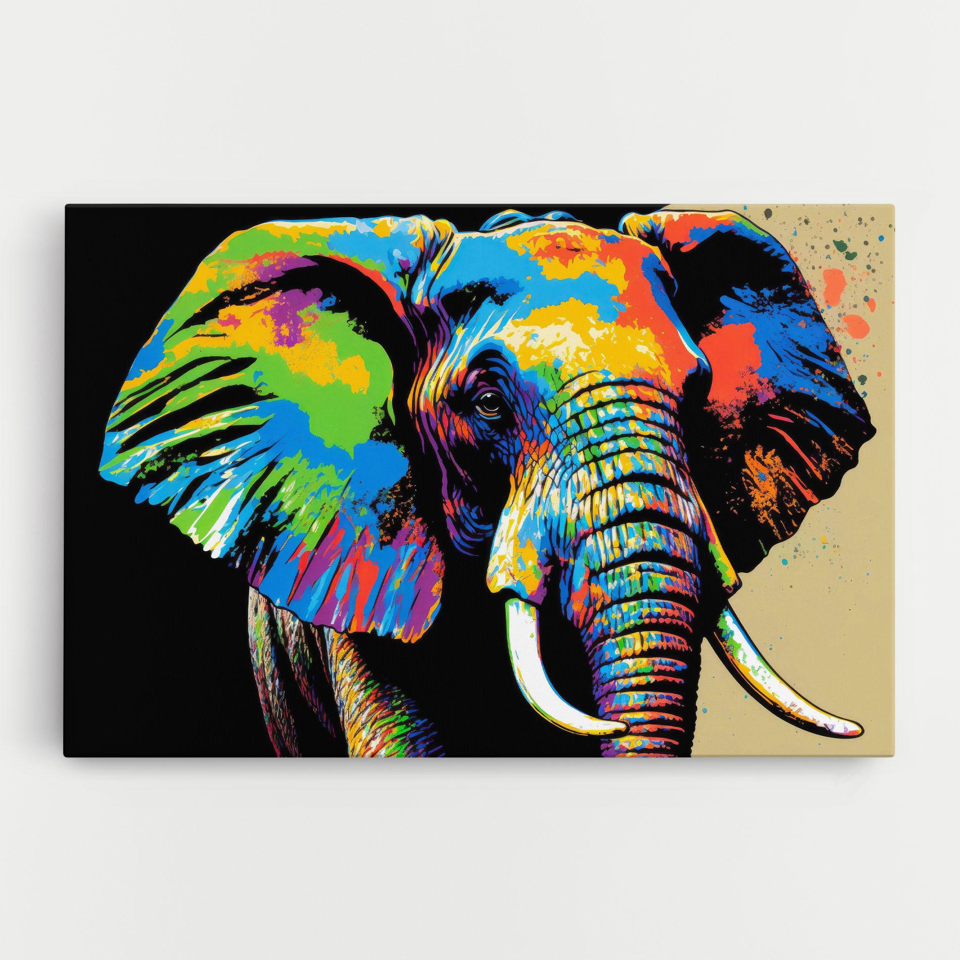 Vászonkép Elephant Portrait mockup 0