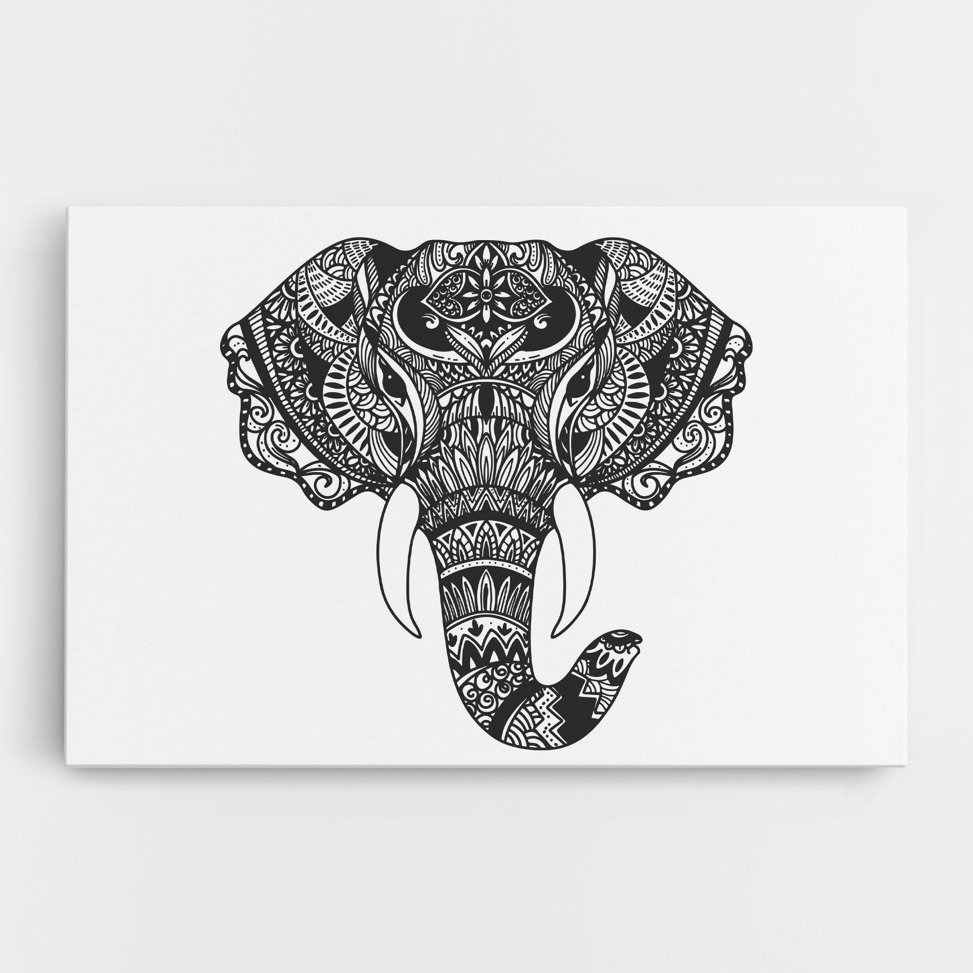 Vászonkép Mandala Head mockup 0