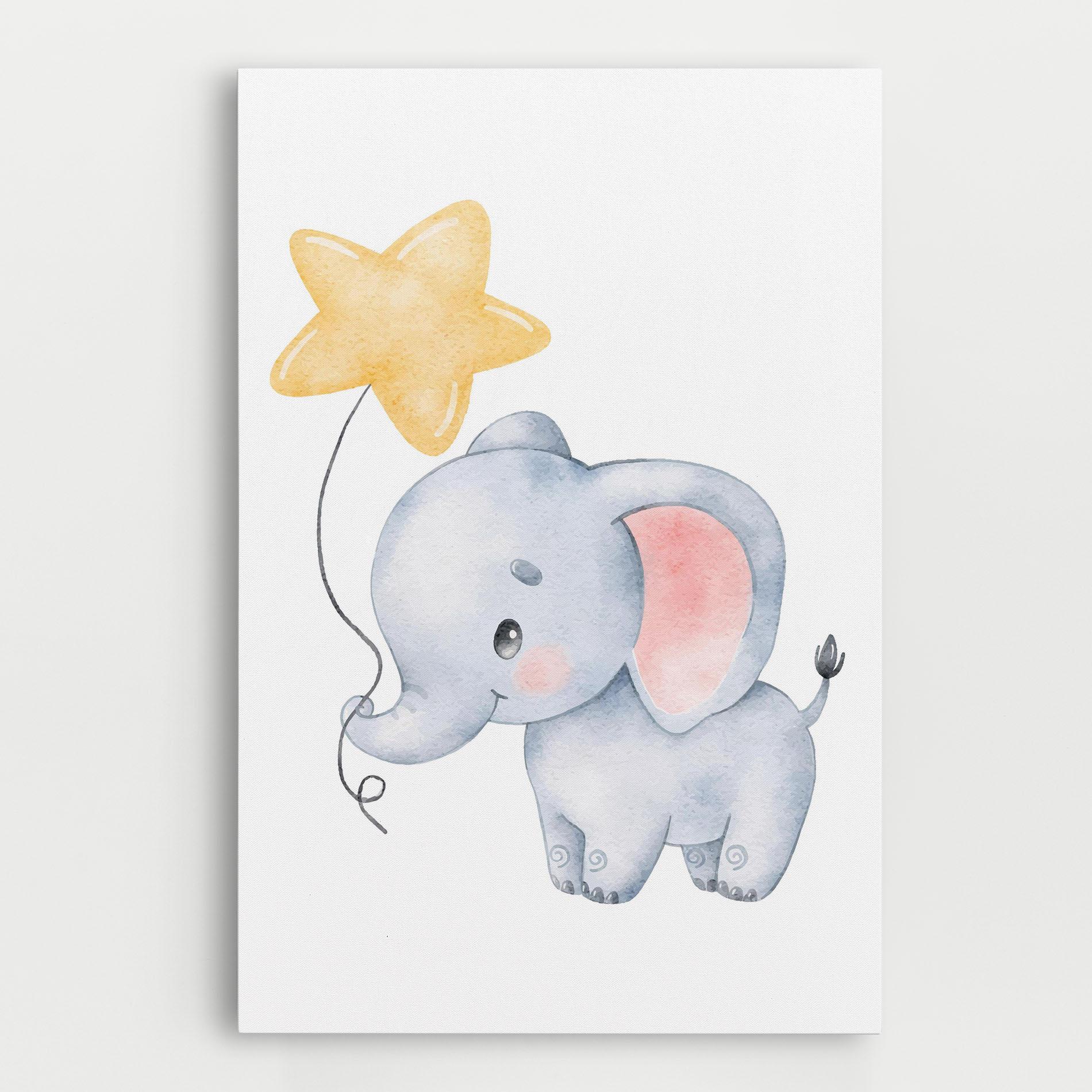 Vászonkép Baby Elephant Kids mockup 0