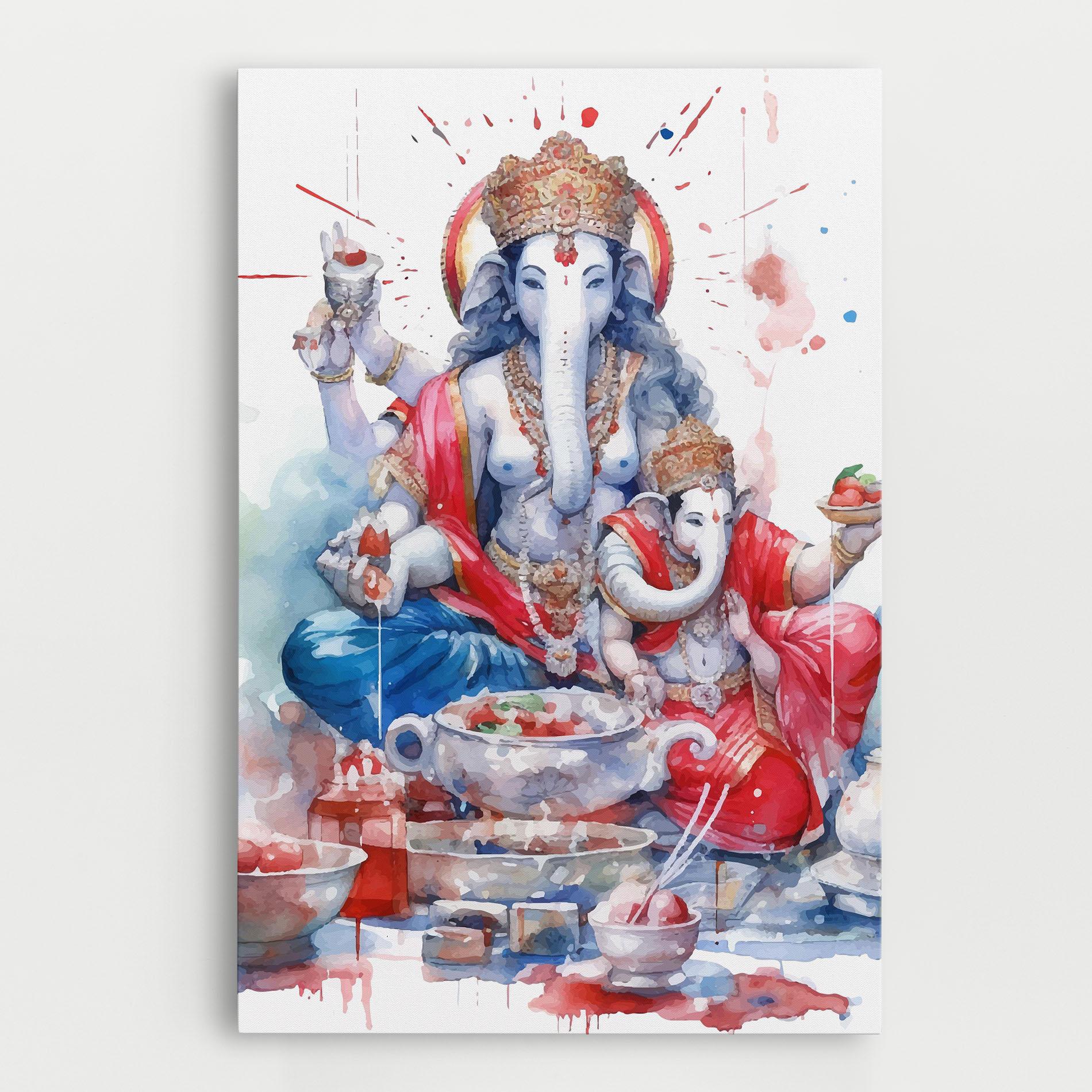 Vászonkép Durga Puja Festival mockup 0
