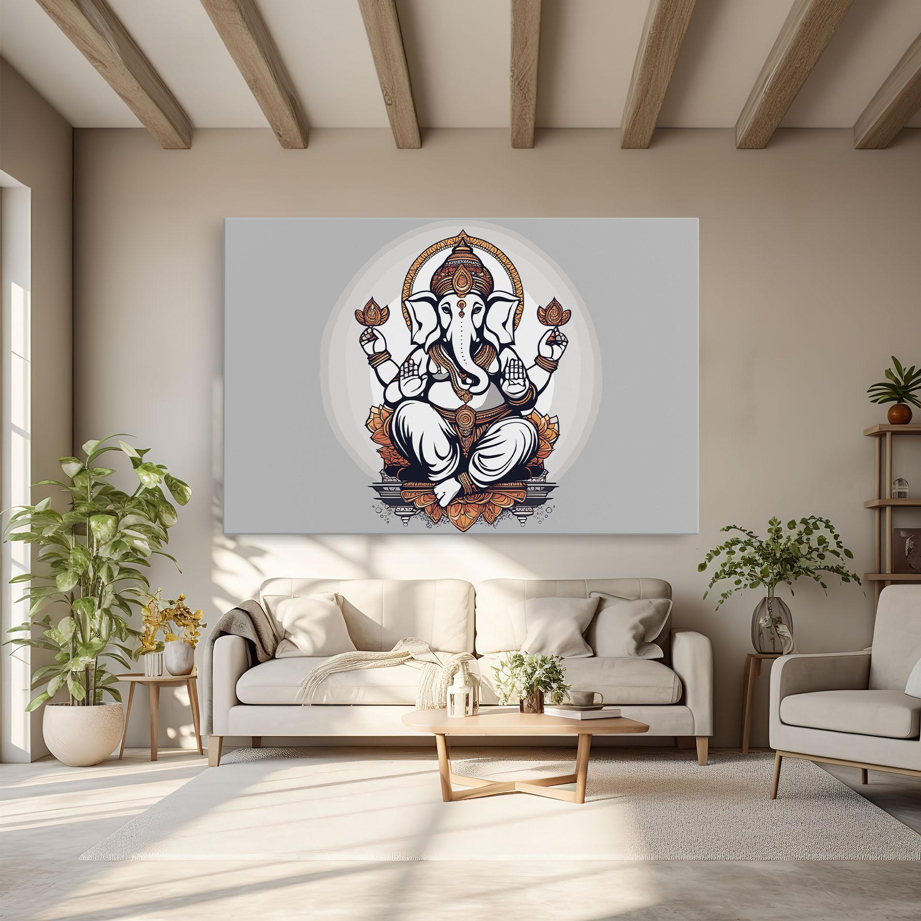 Vászonkép Chaturthi Greys mockup 6