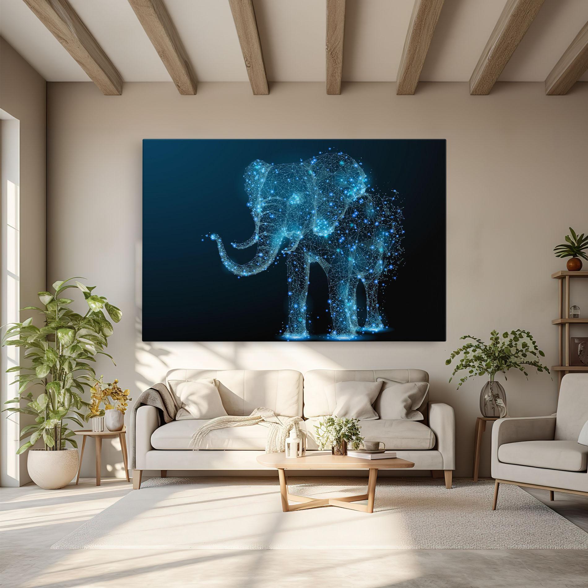 Vászonkép Digital Elephant mockup 6