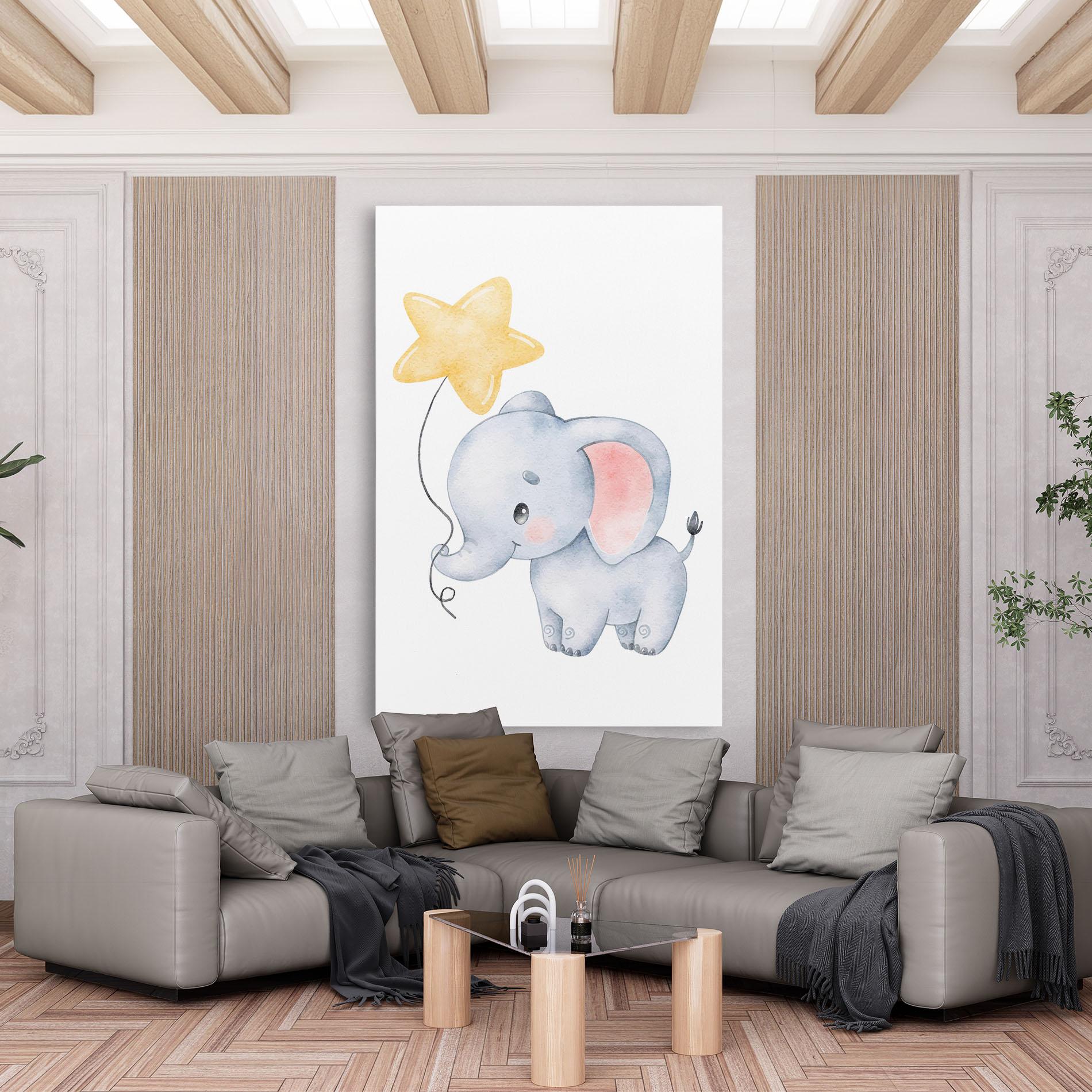 Vászonkép Baby Elephant Kids mockup 6