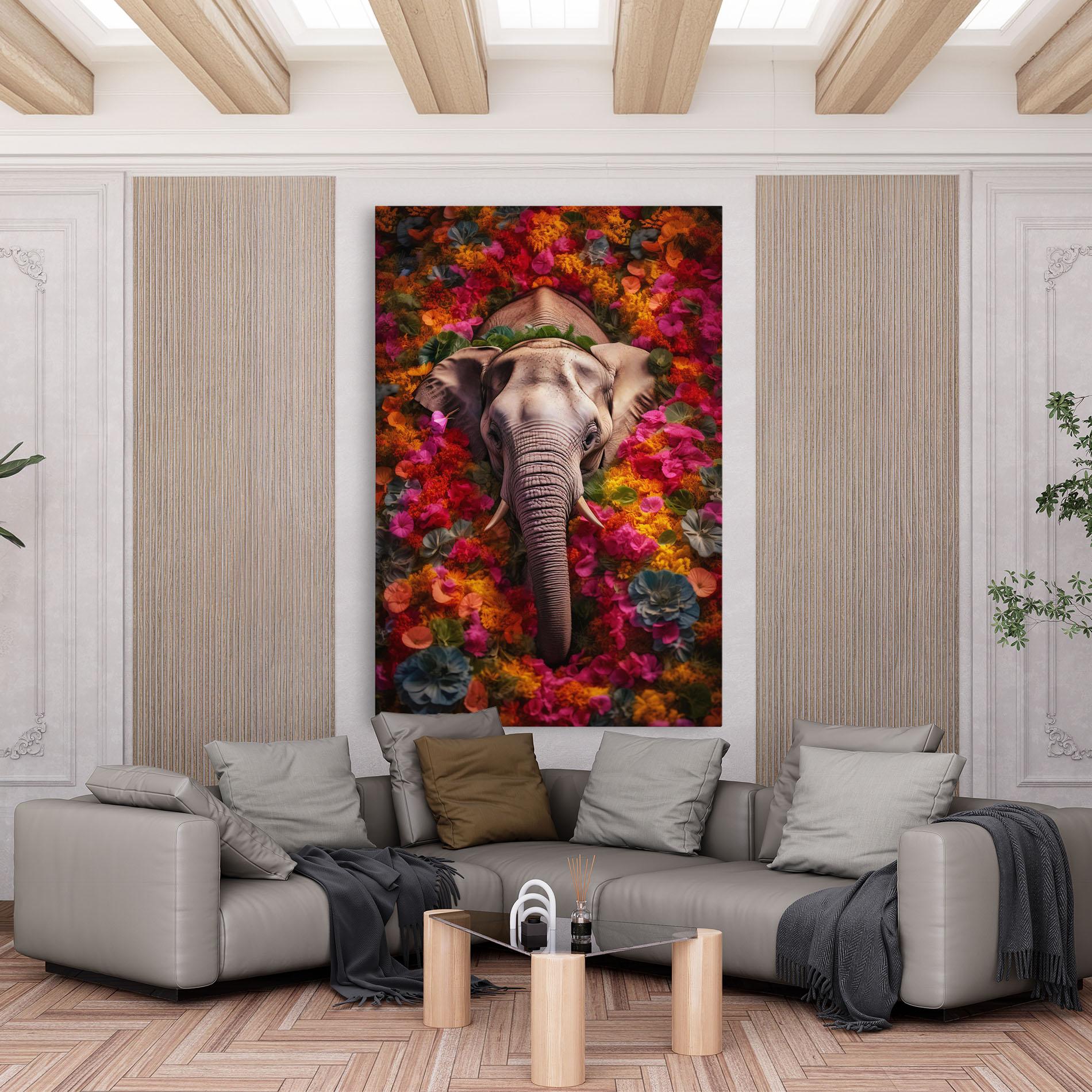 Vászonkép Flower Elephant mockup 6