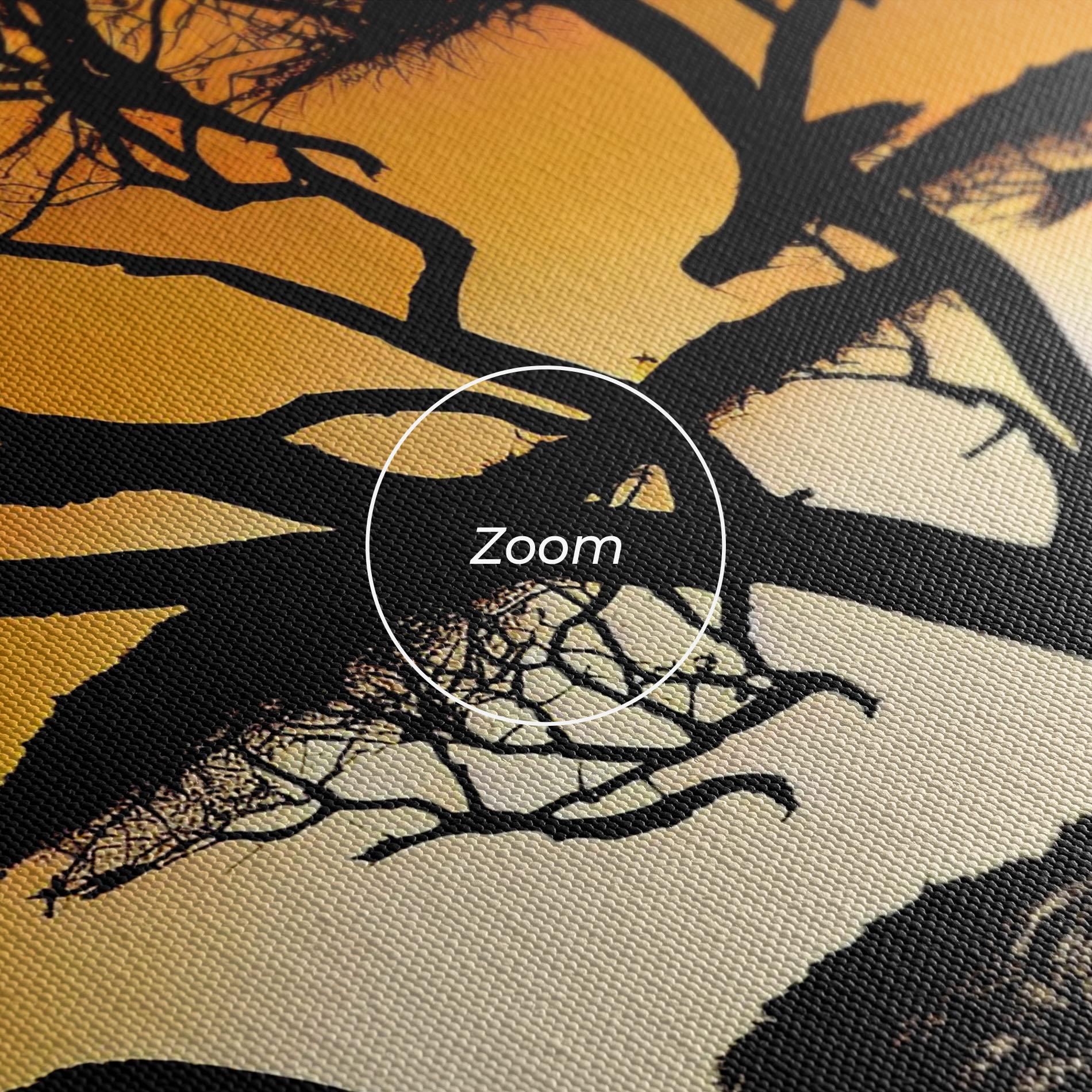 Vászonkép Sunset Silhouette mockup 3