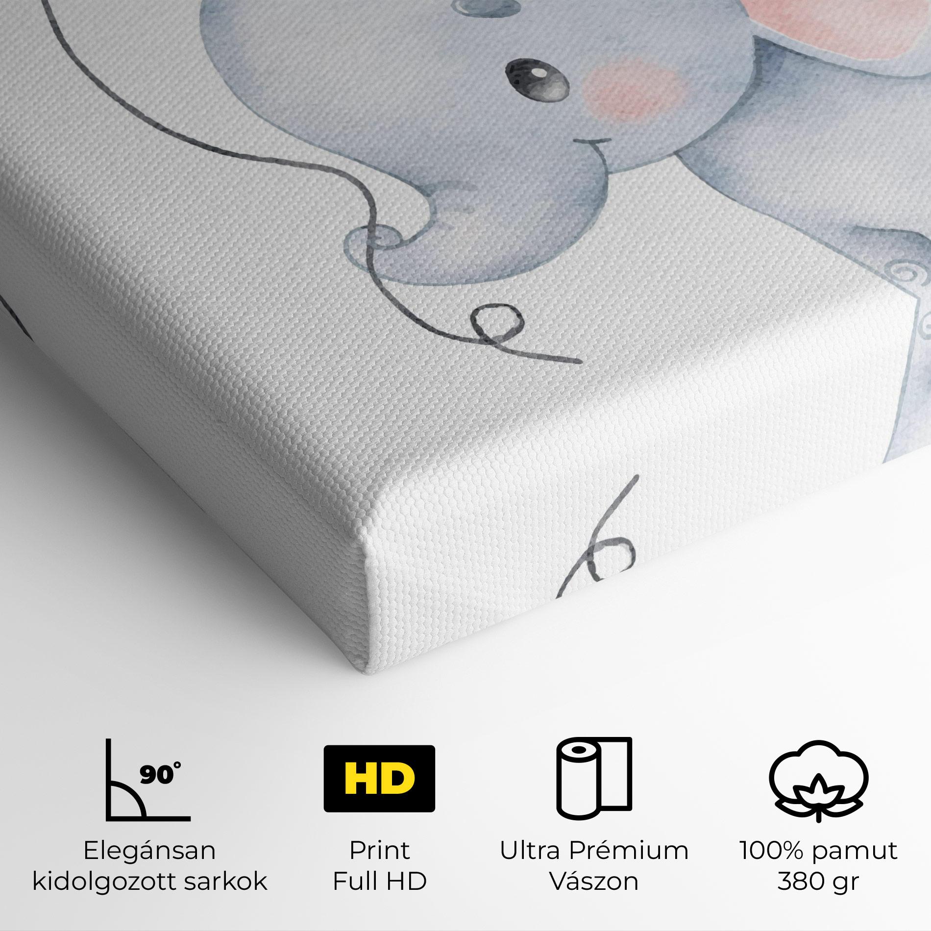 Vászonkép Baby Elephant Kids mockup 4