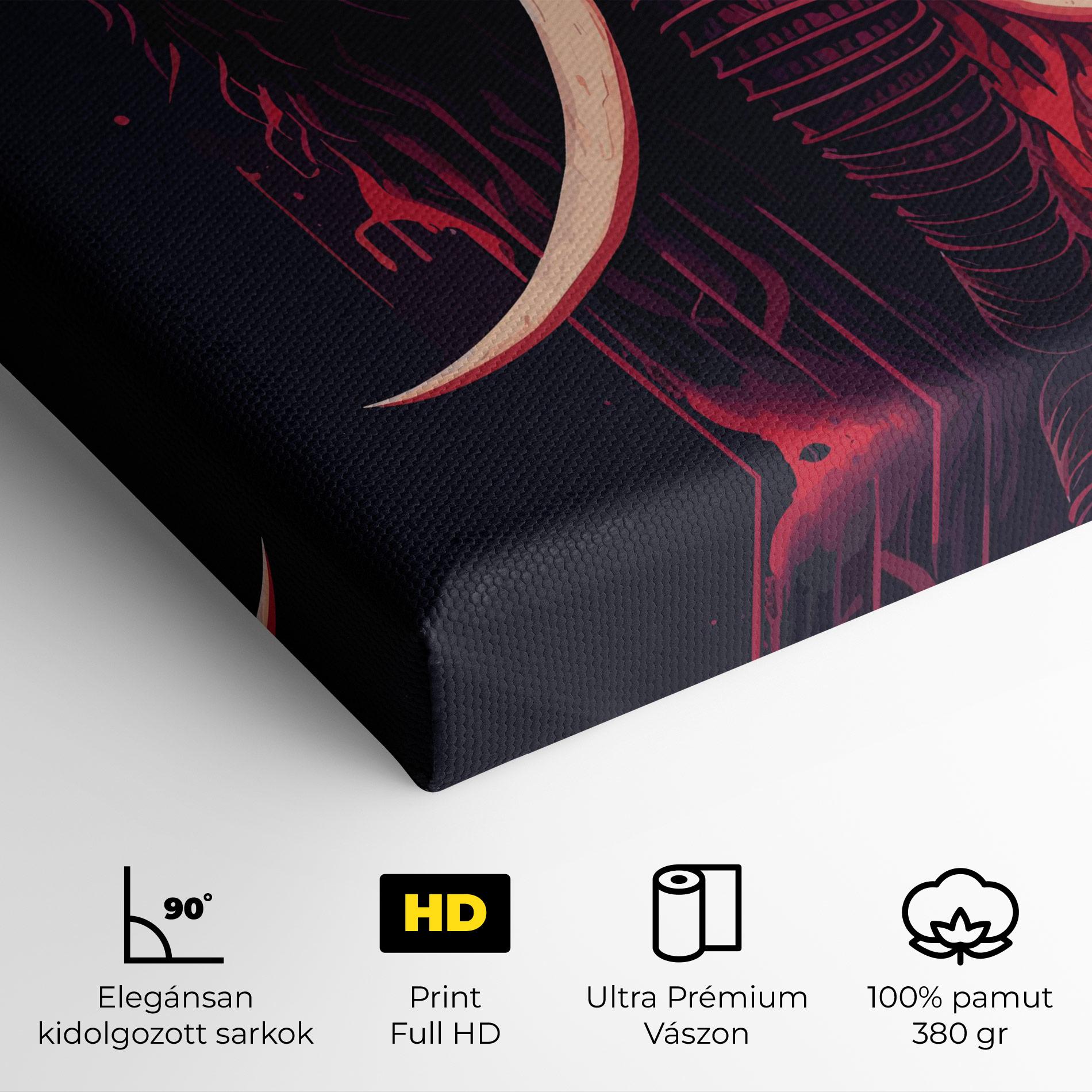 Vászonkép Blue Red Elephant mockup 4