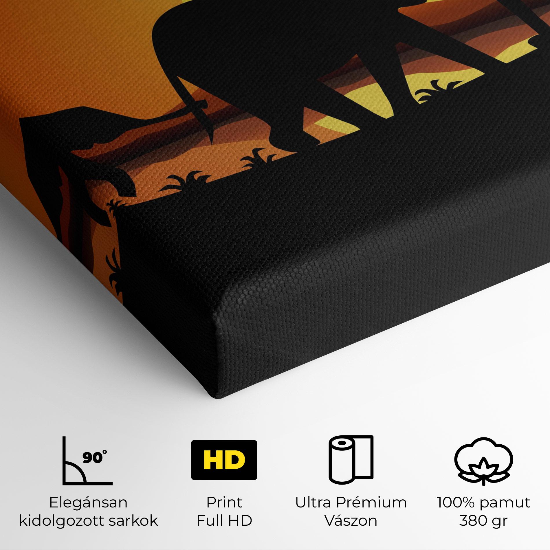 Vászonkép Elephant Sunset mockup 4