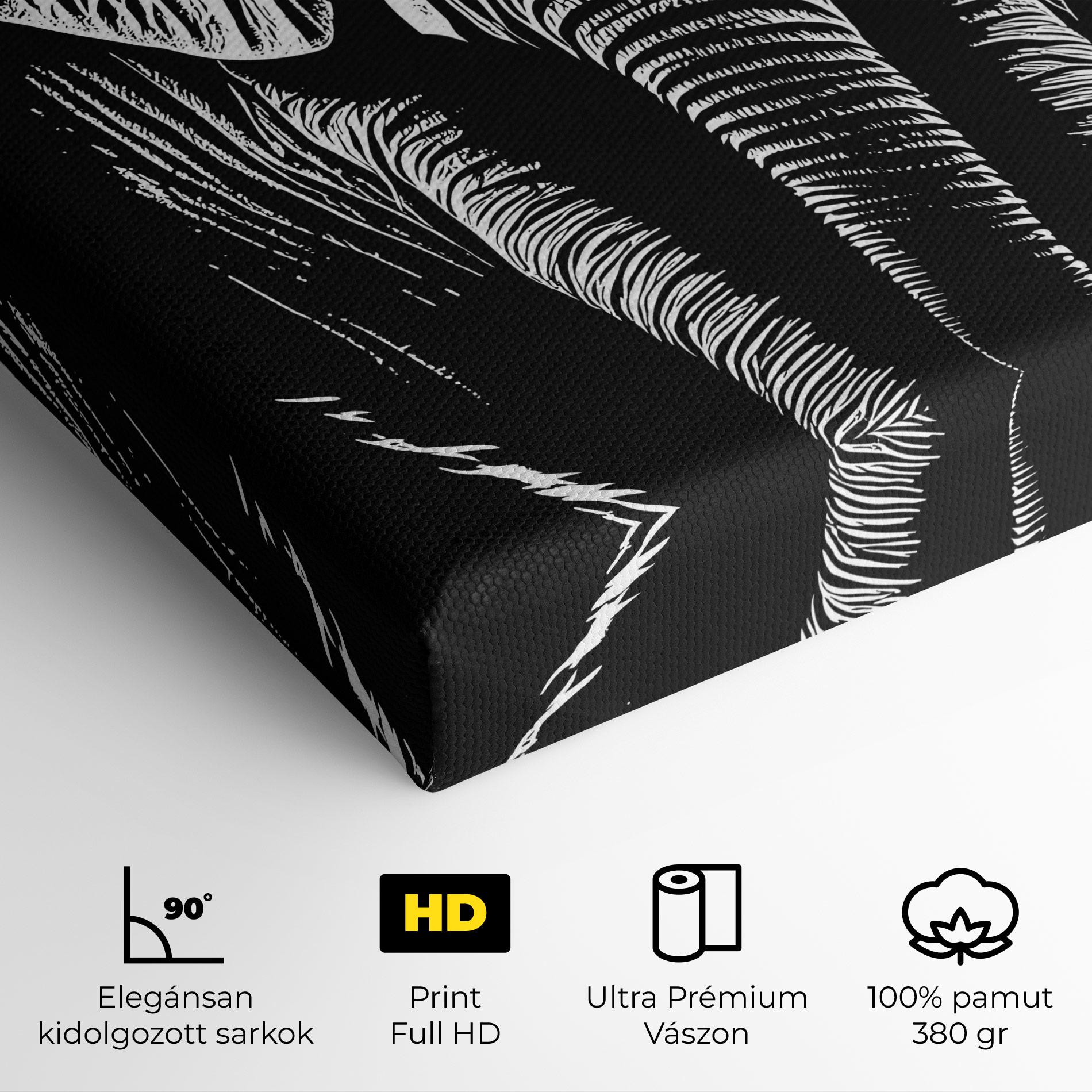 Vászonkép Elephant White Head mockup 4