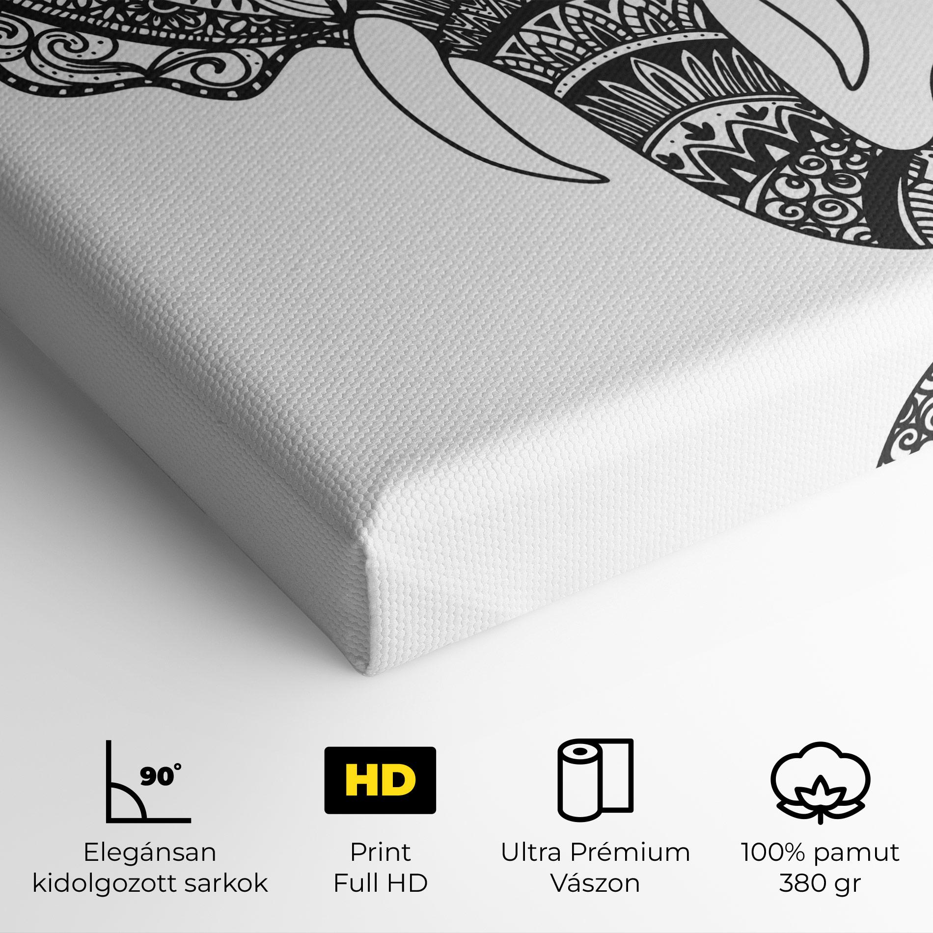 Vászonkép Mandala Head mockup 4