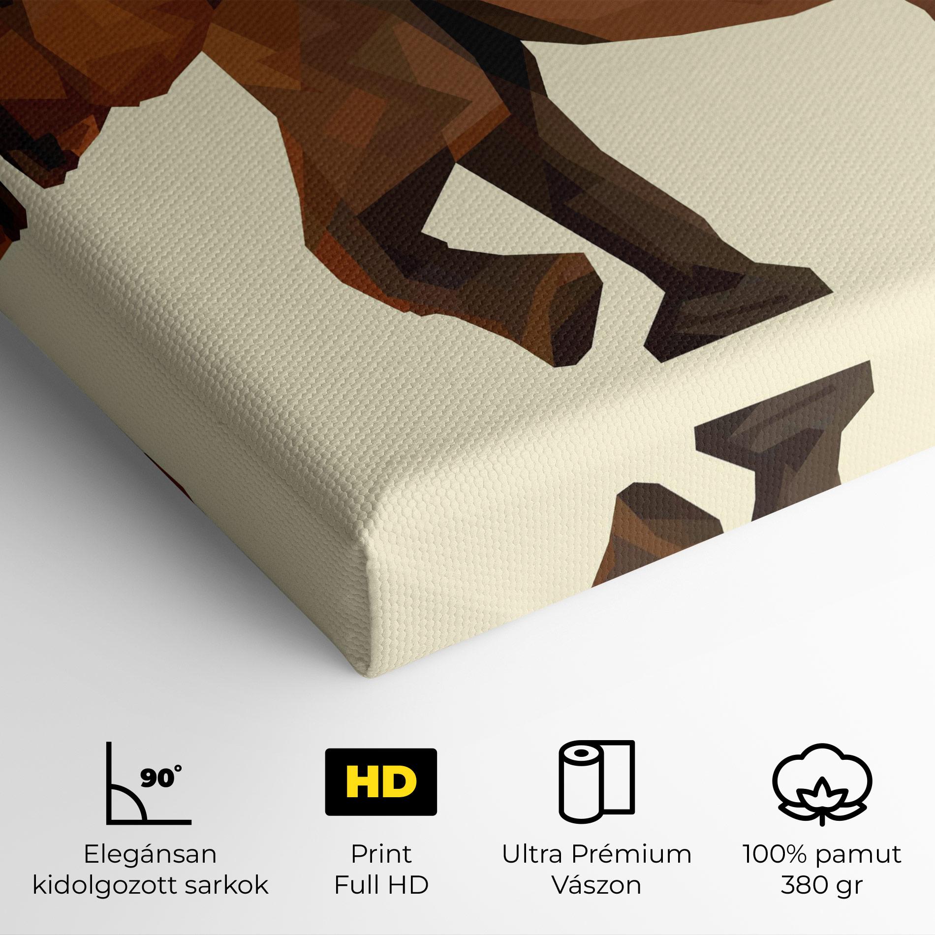 Vászonkép Walking Elephant Cream mockup 4