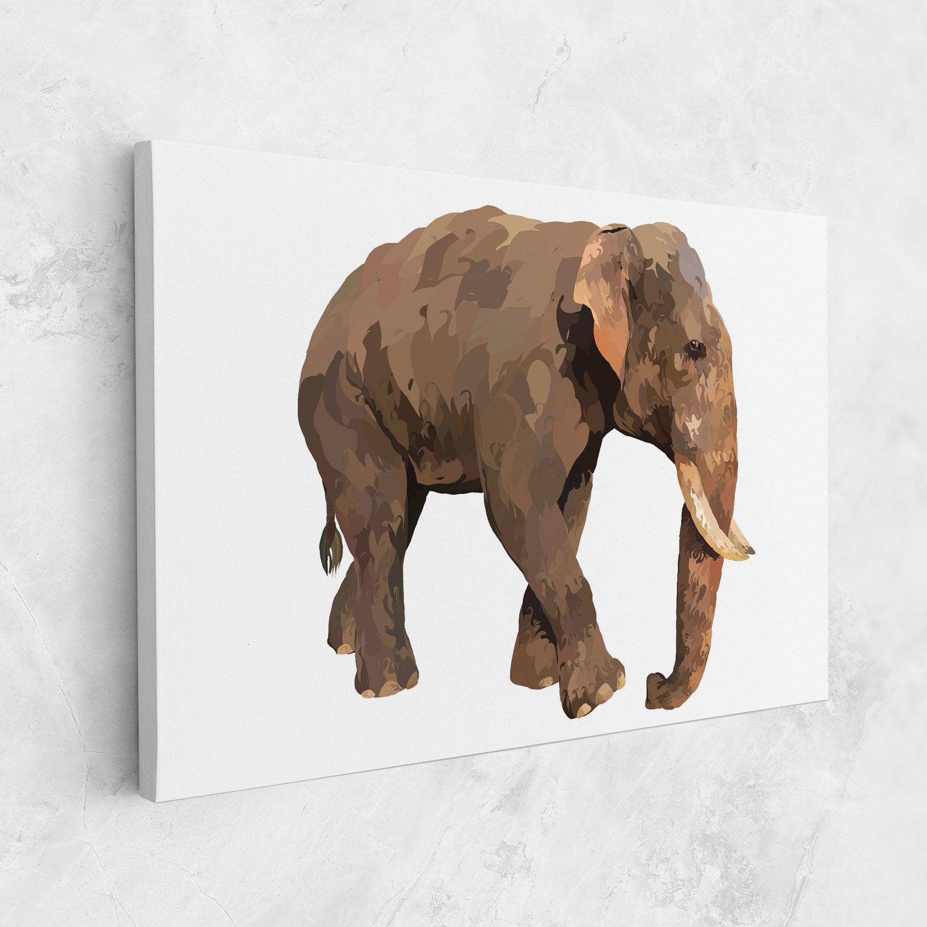 Vászonkép Brown Elephant mockup 1