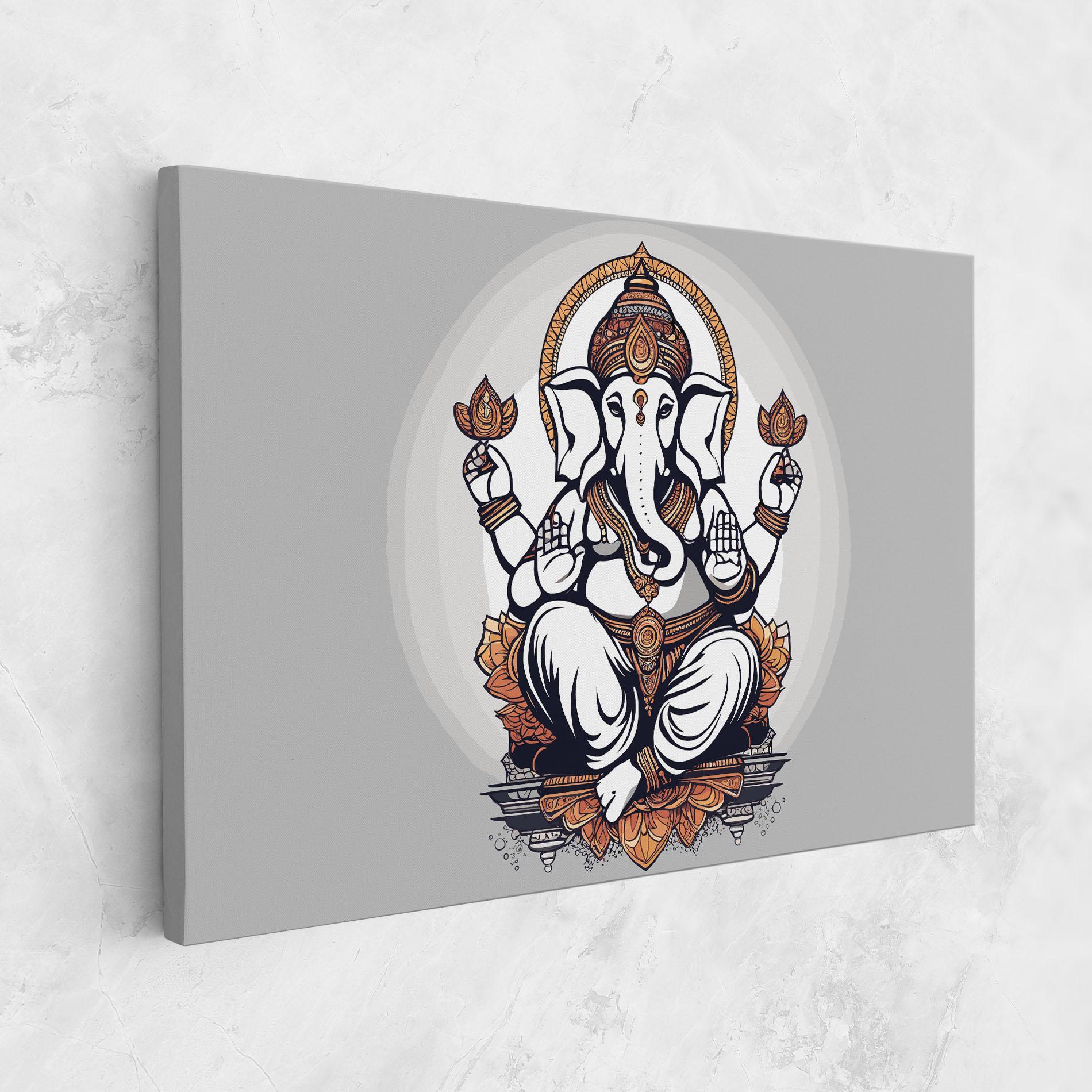 Vászonkép Chaturthi Greys mockup 1
