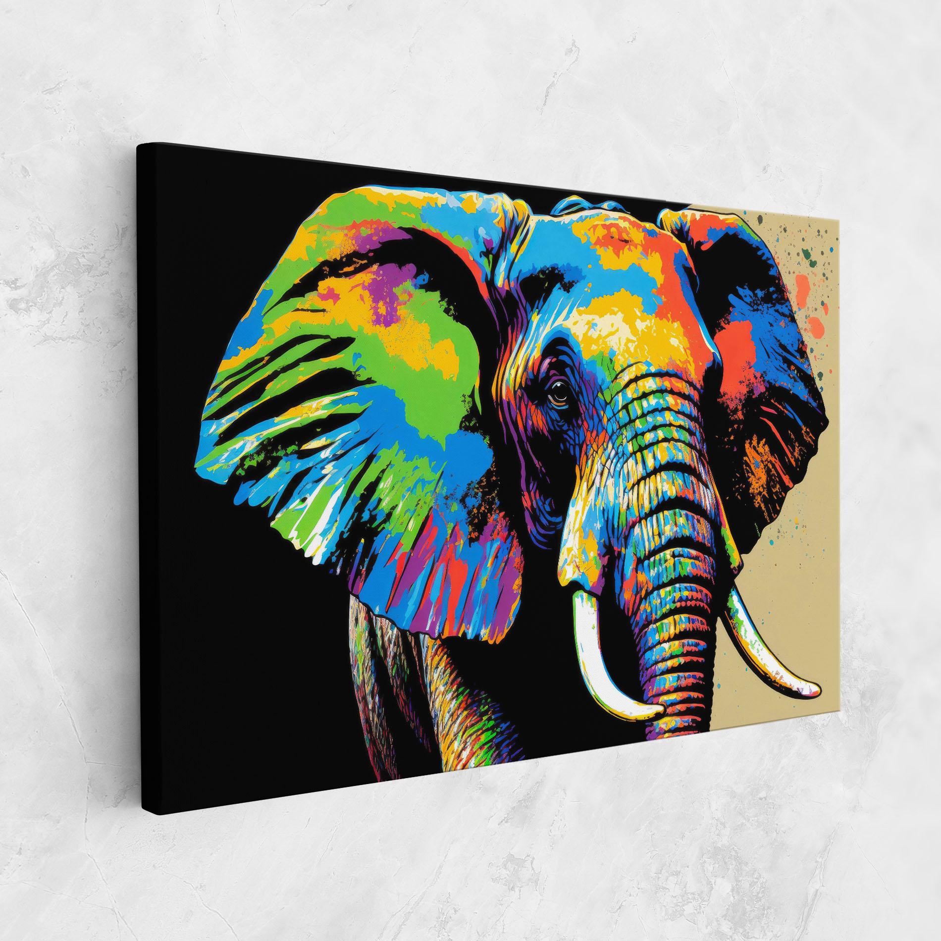 Vászonkép Elephant Portrait mockup 1