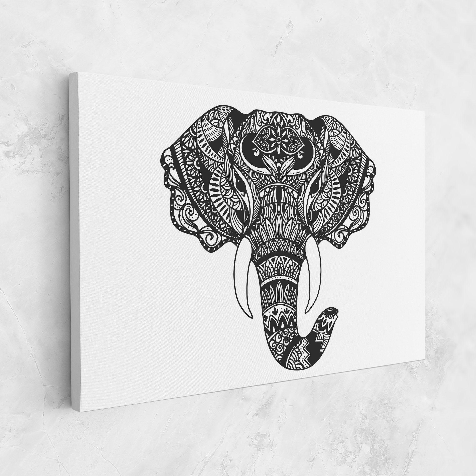 Vászonkép Mandala Head mockup 1