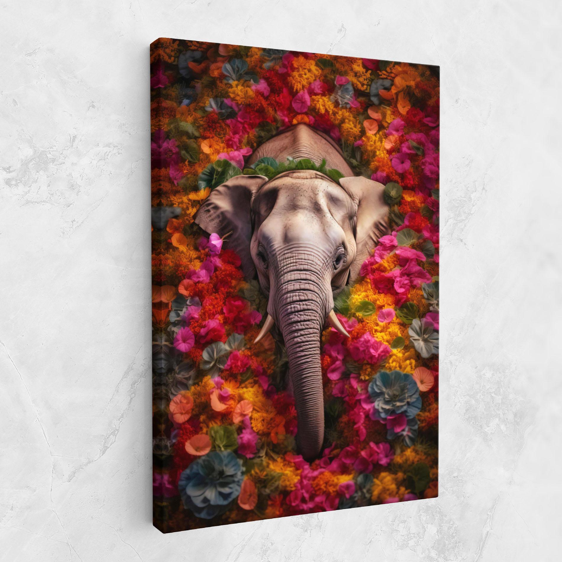 Vászonkép Flower Elephant mockup 1