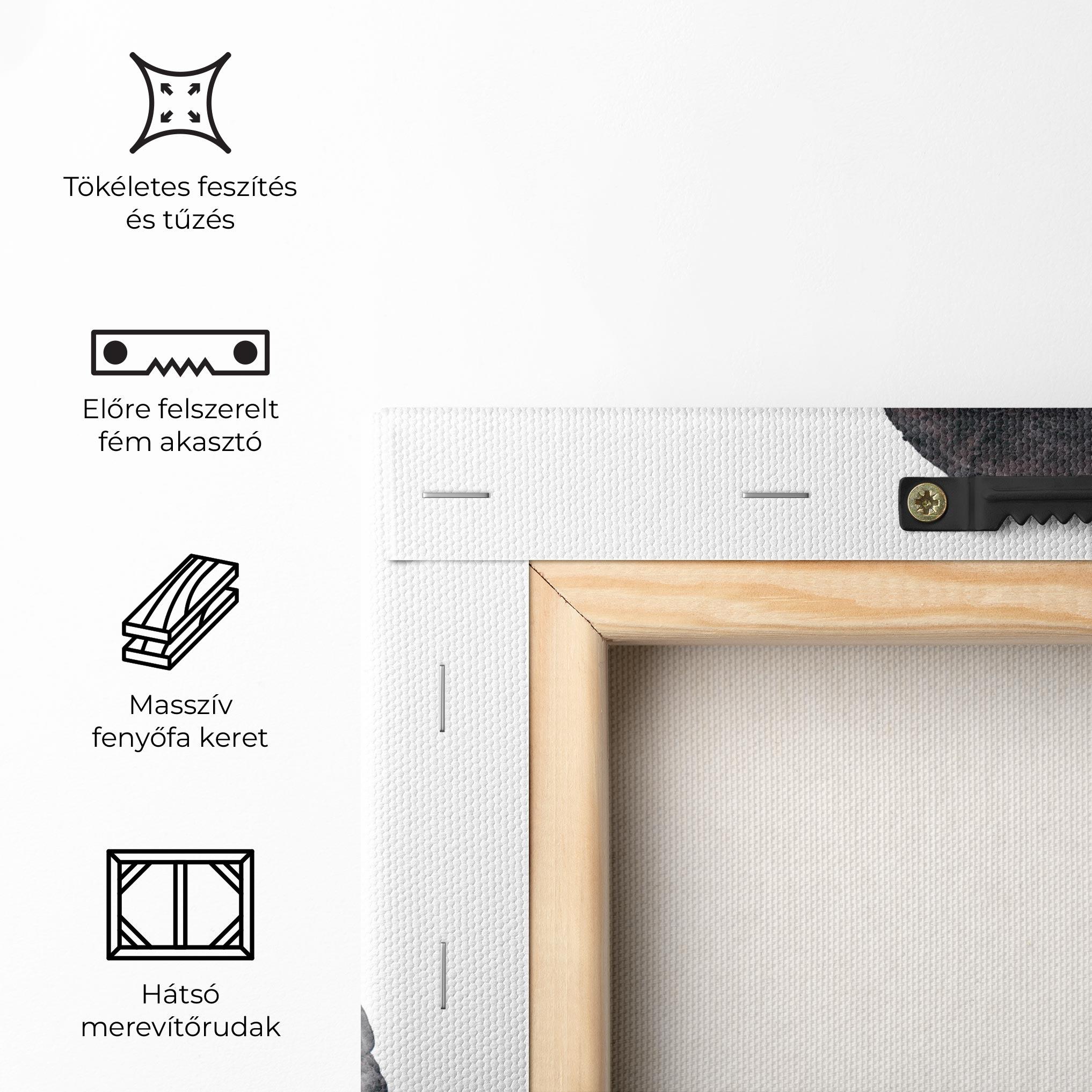 Vászonkép Close Grey Eelephant mockup 5