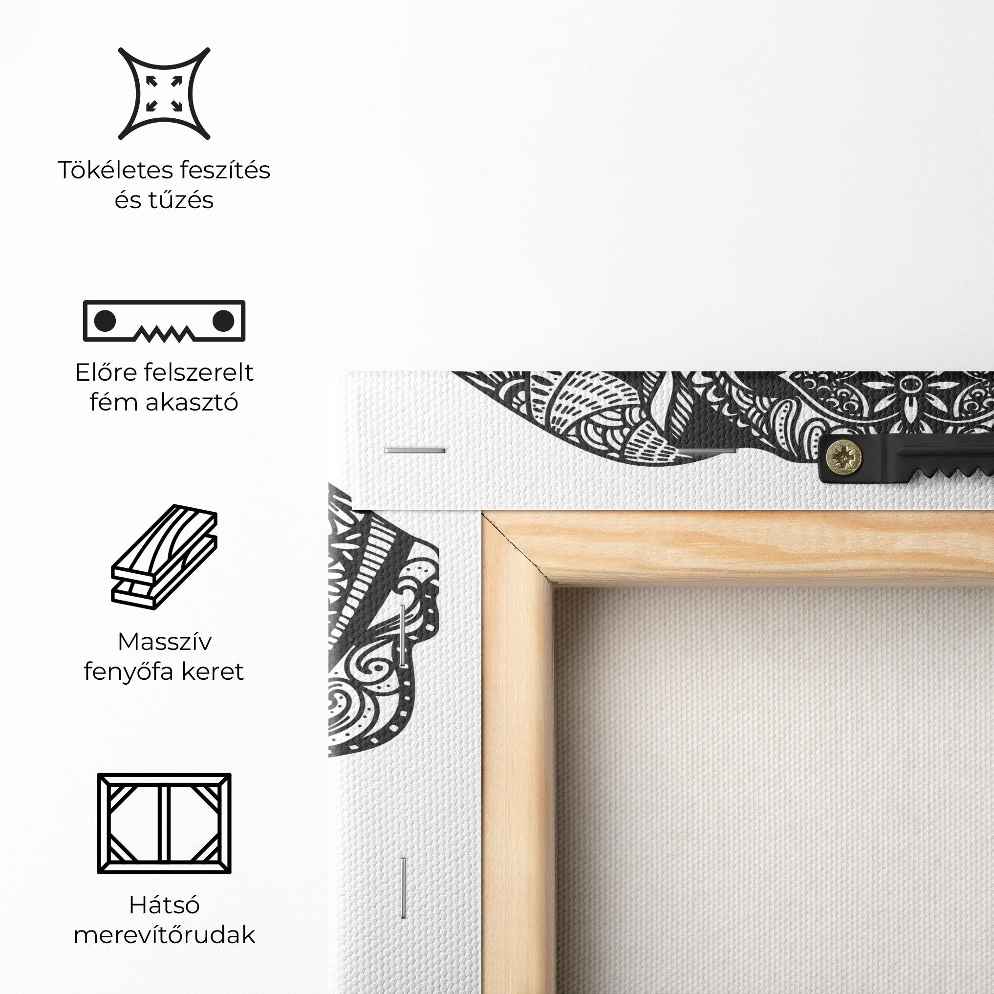 Vászonkép Mandala Head mockup 5