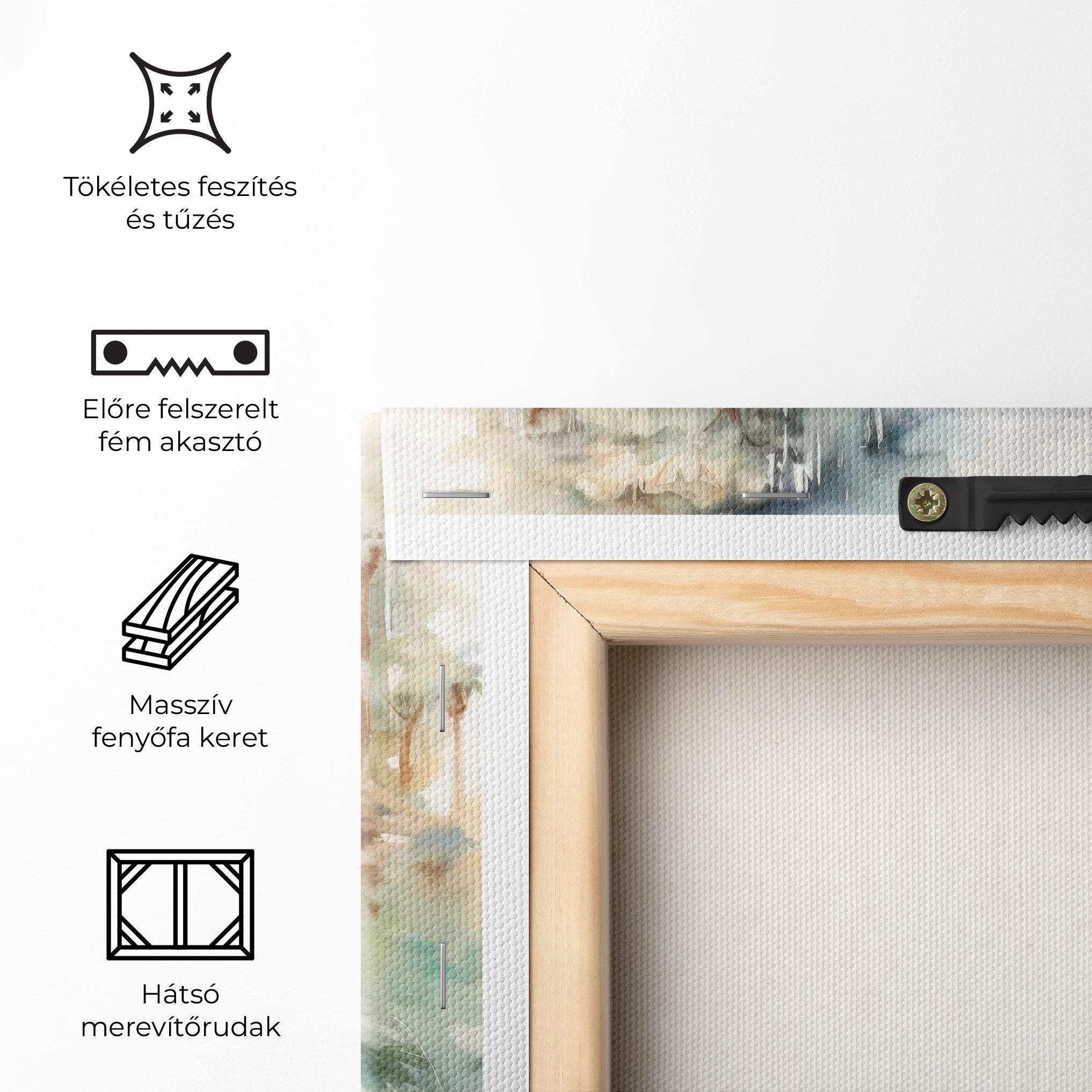 Vászonkép Wild Watercolor Elephant mockup 5