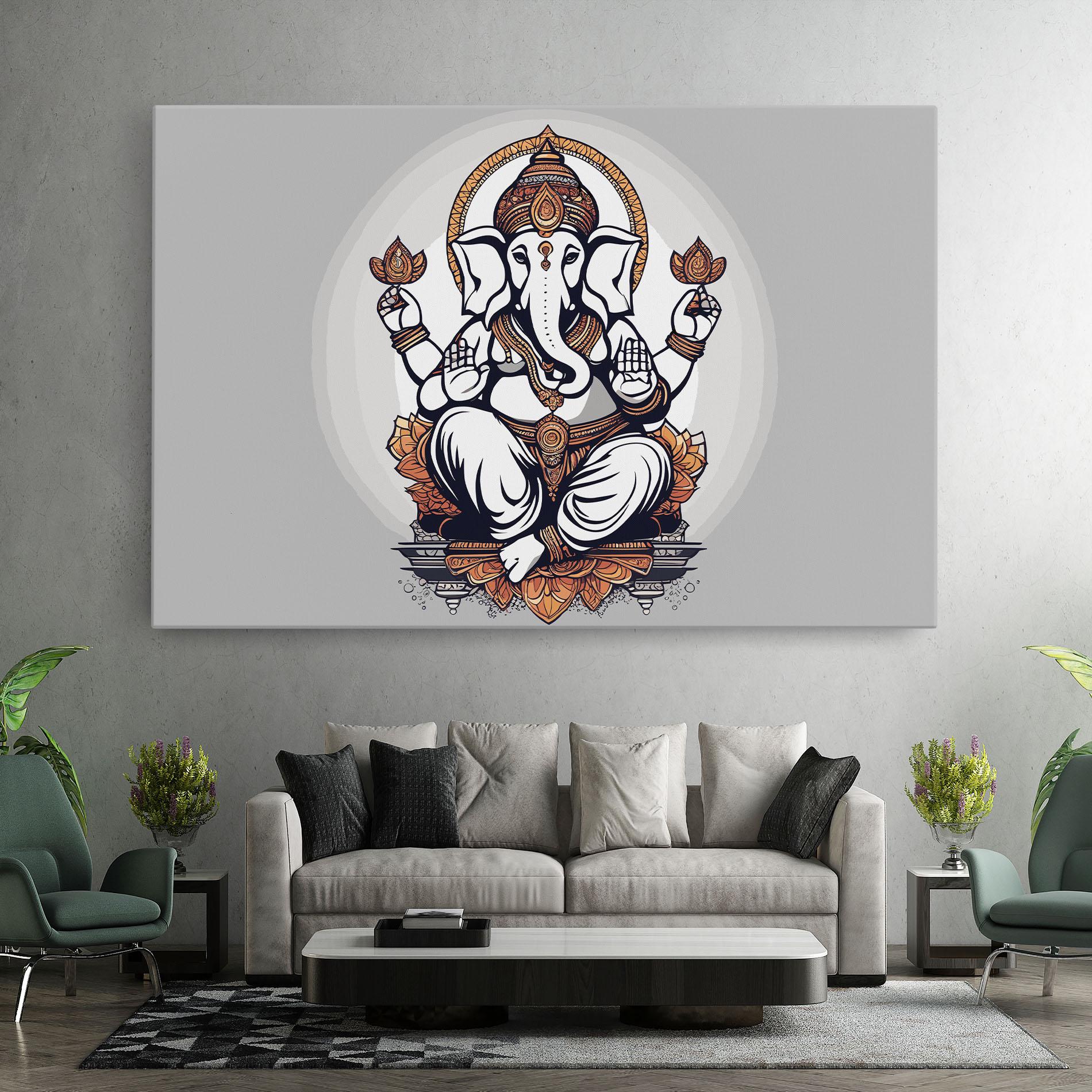 Vászonkép Chaturthi Greys mockup 7