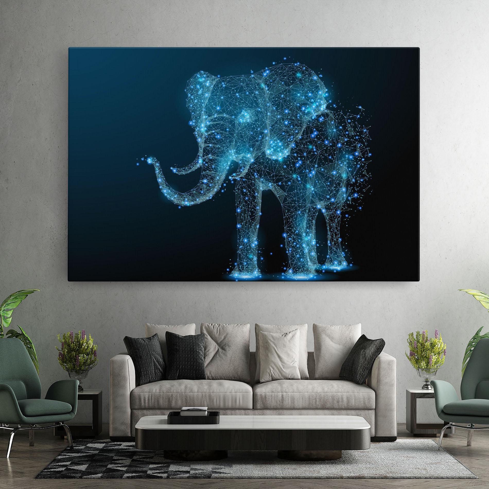 Vászonkép Digital Elephant mockup 7