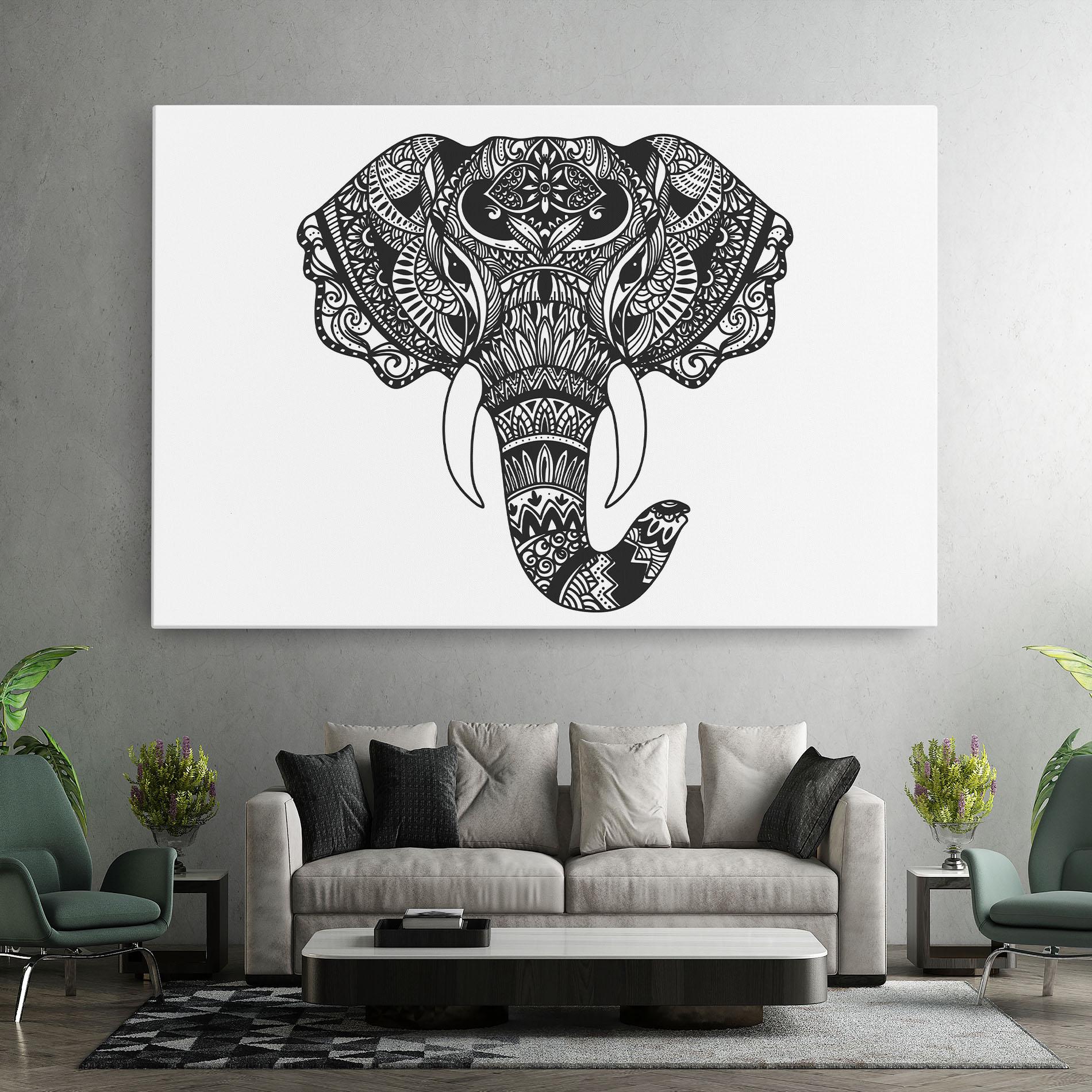 Vászonkép Mandala Head mockup 7