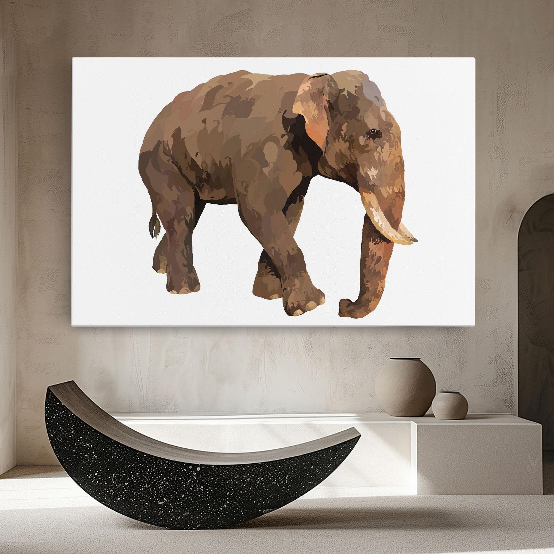 Vászonkép Brown Elephant mockup 8