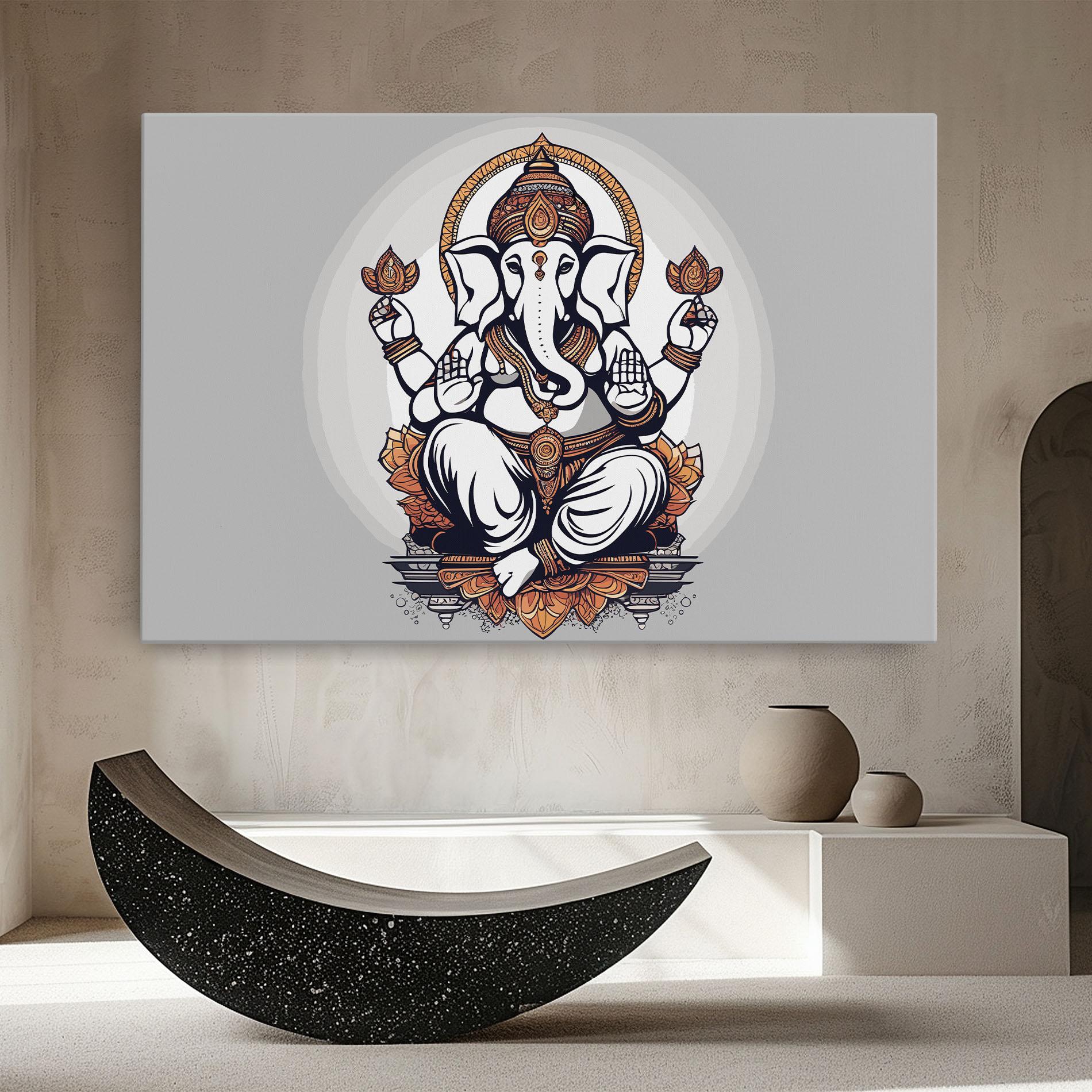Vászonkép Chaturthi Greys mockup 8