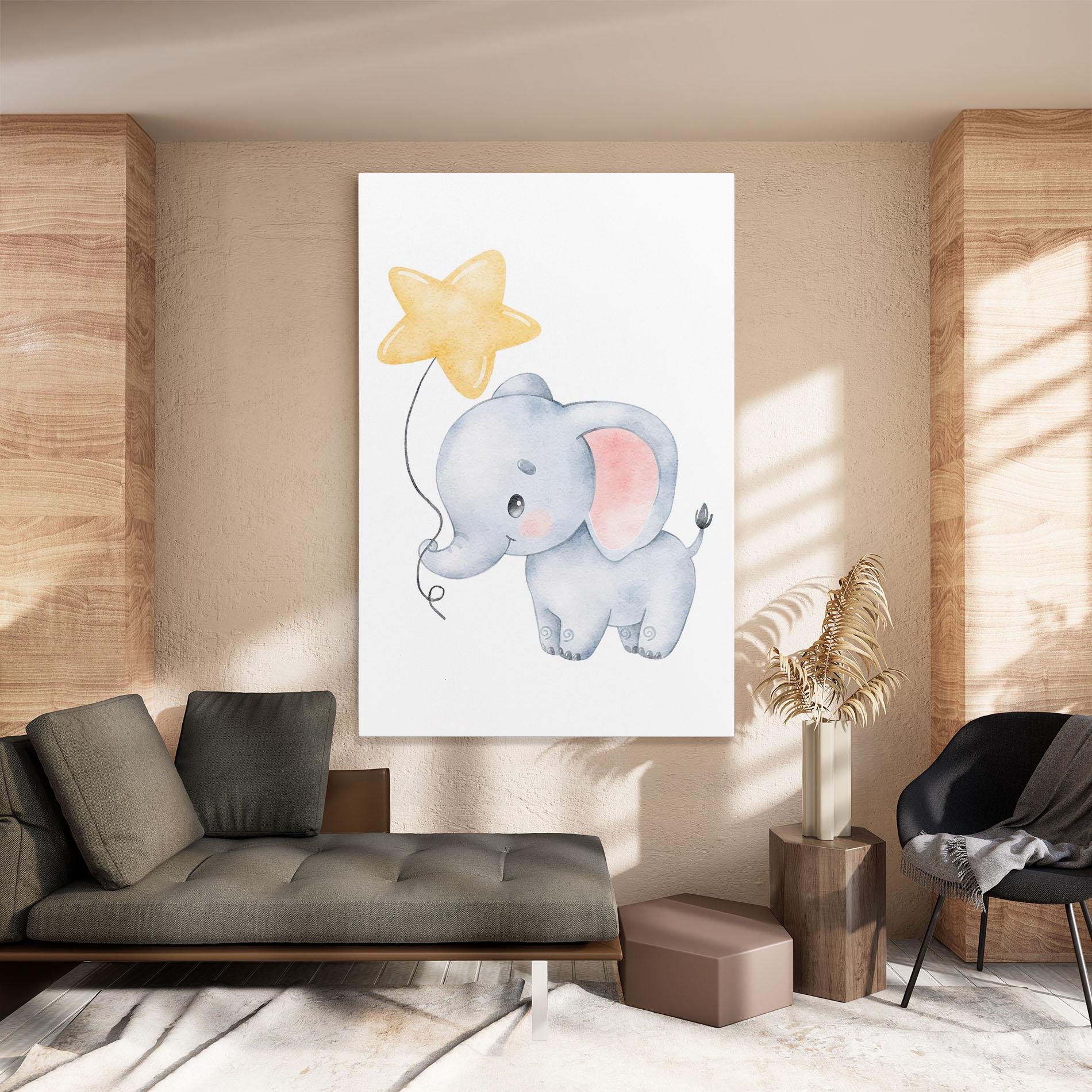 Vászonkép Baby Elephant Kids mockup 8
