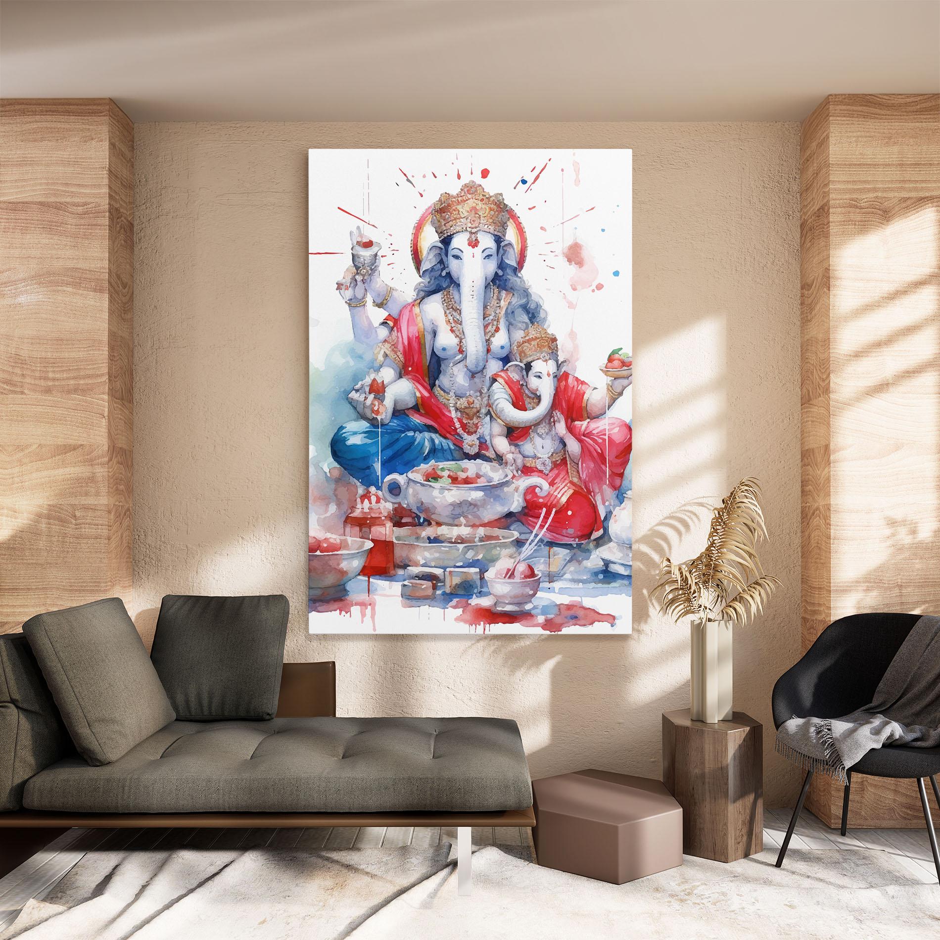 Vászonkép Durga Puja Festival mockup 8