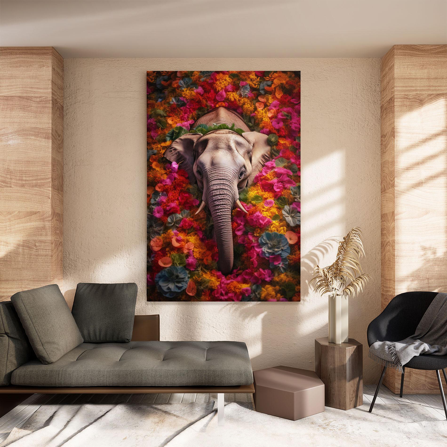 Vászonkép Flower Elephant mockup 8