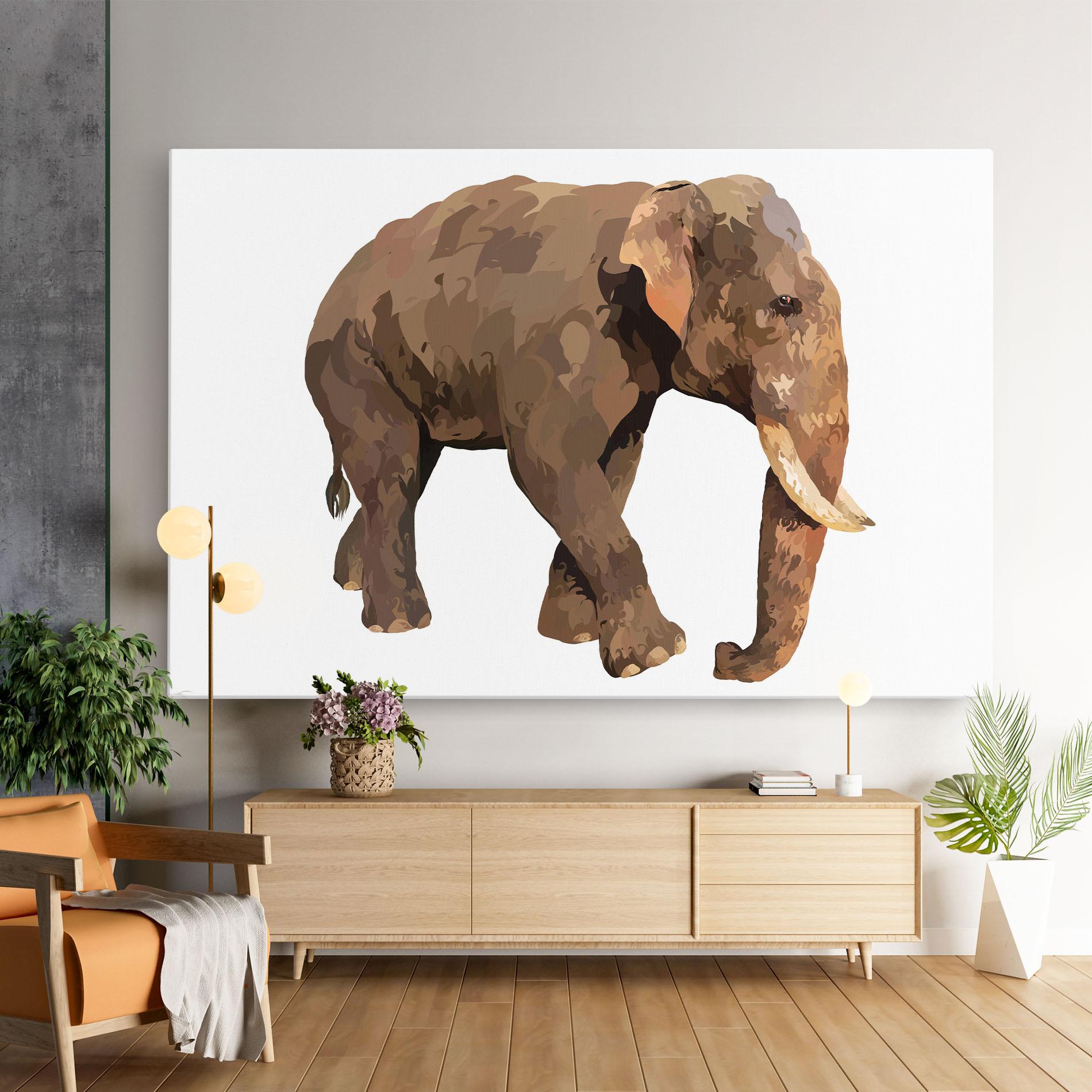 Vászonkép Brown Elephant mockup 9